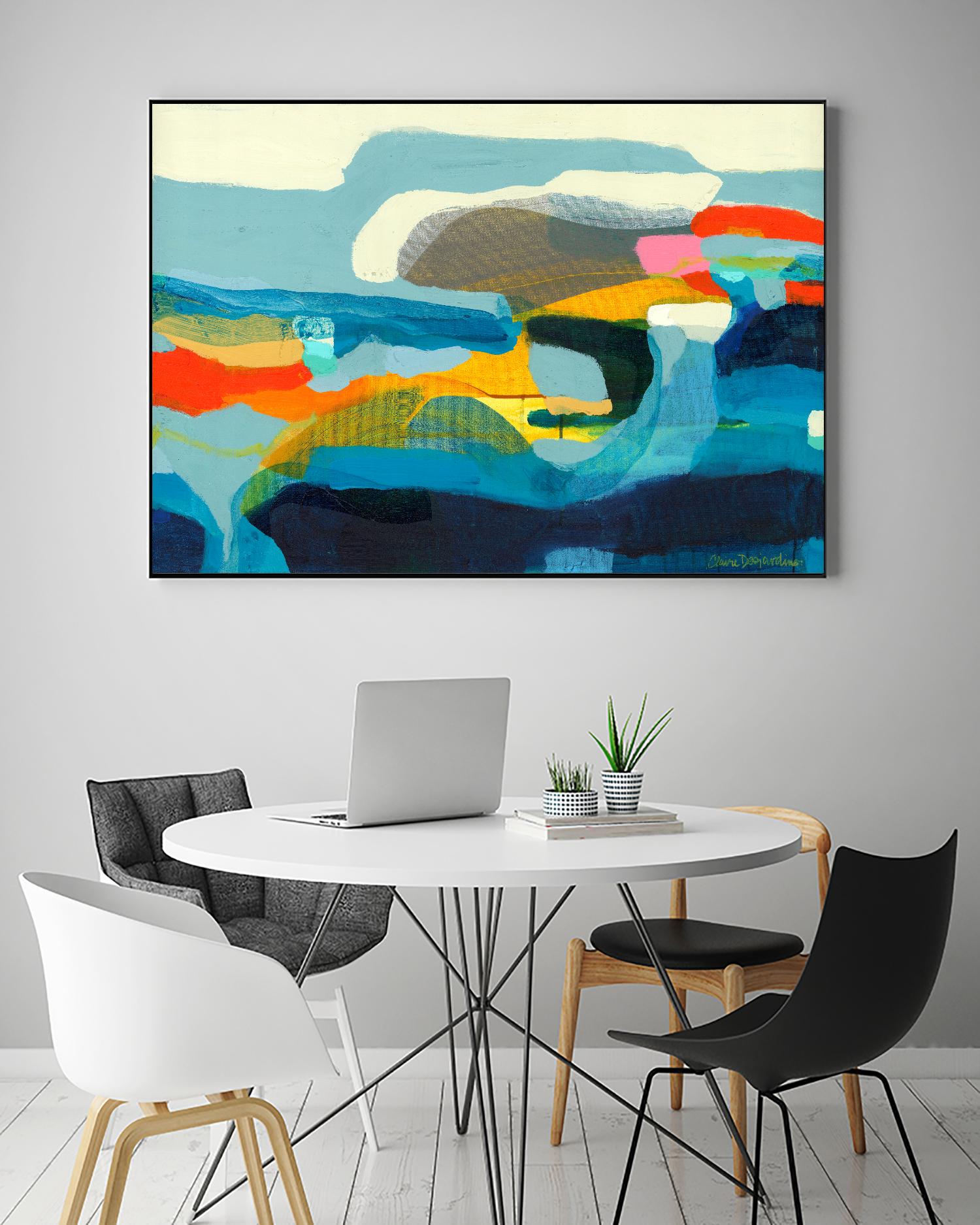 The Ebb and flow of seasons by Claire Desjardins on GIANT ART - yellow abstract