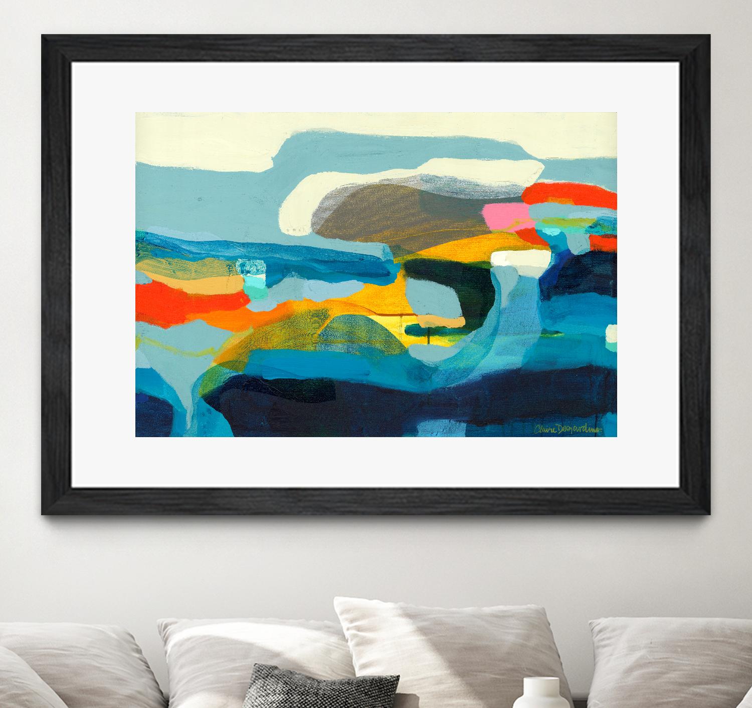 The Ebb and flow of seasons by Claire Desjardins on GIANT ART - red abstract canadian