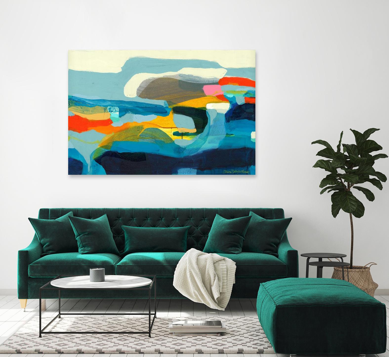 The Ebb and flow of seasons by Claire Desjardins on GIANT ART - red abstract canadian