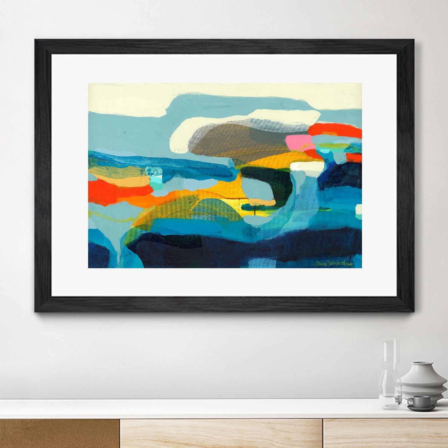 The Ebb and flow of seasons by Claire Desjardins on GIANT ART - red abstract canadian