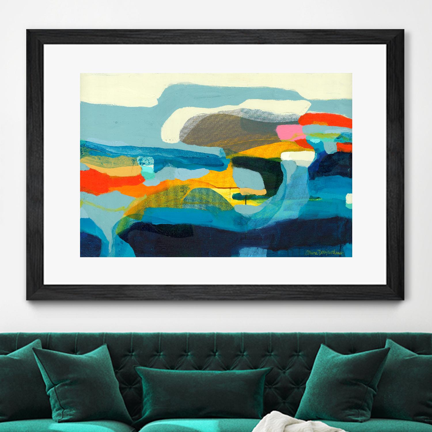 The Ebb and flow of seasons by Claire Desjardins on GIANT ART - red abstract canadian