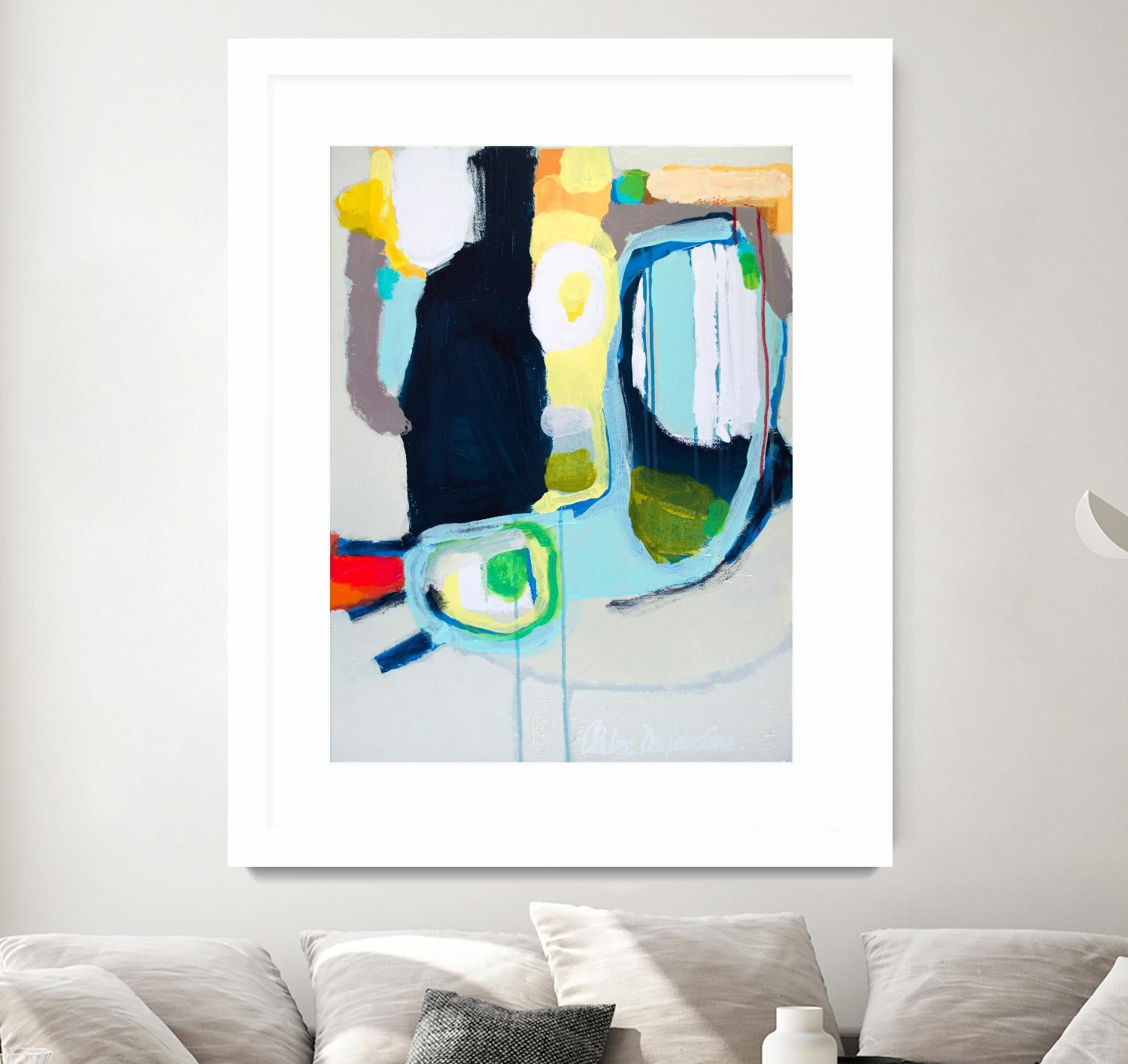 Old Tricks by Claire Desjardins on GIANT ART - yellow abstract