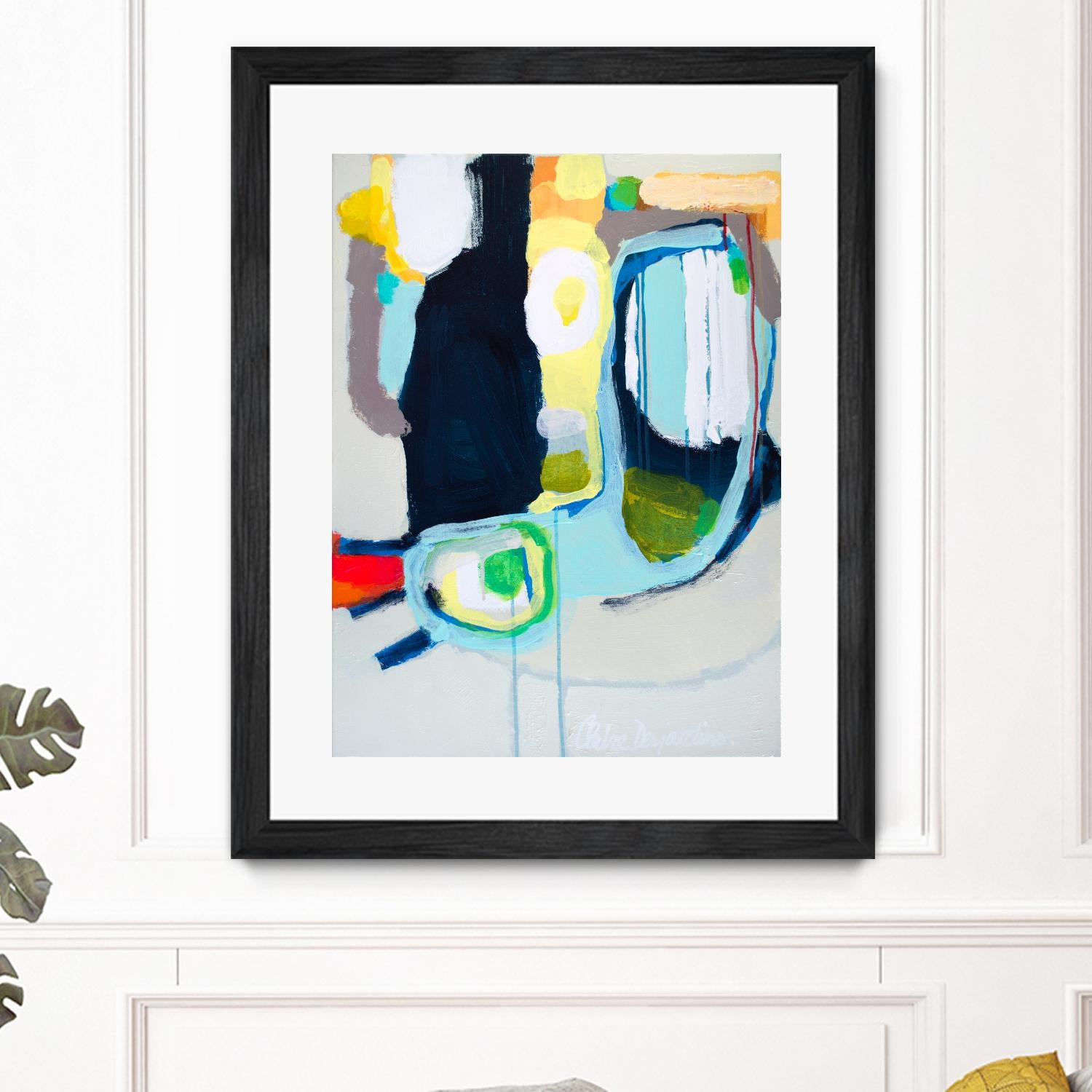 Old Tricks by Claire Desjardins on GIANT ART - yellow abstract