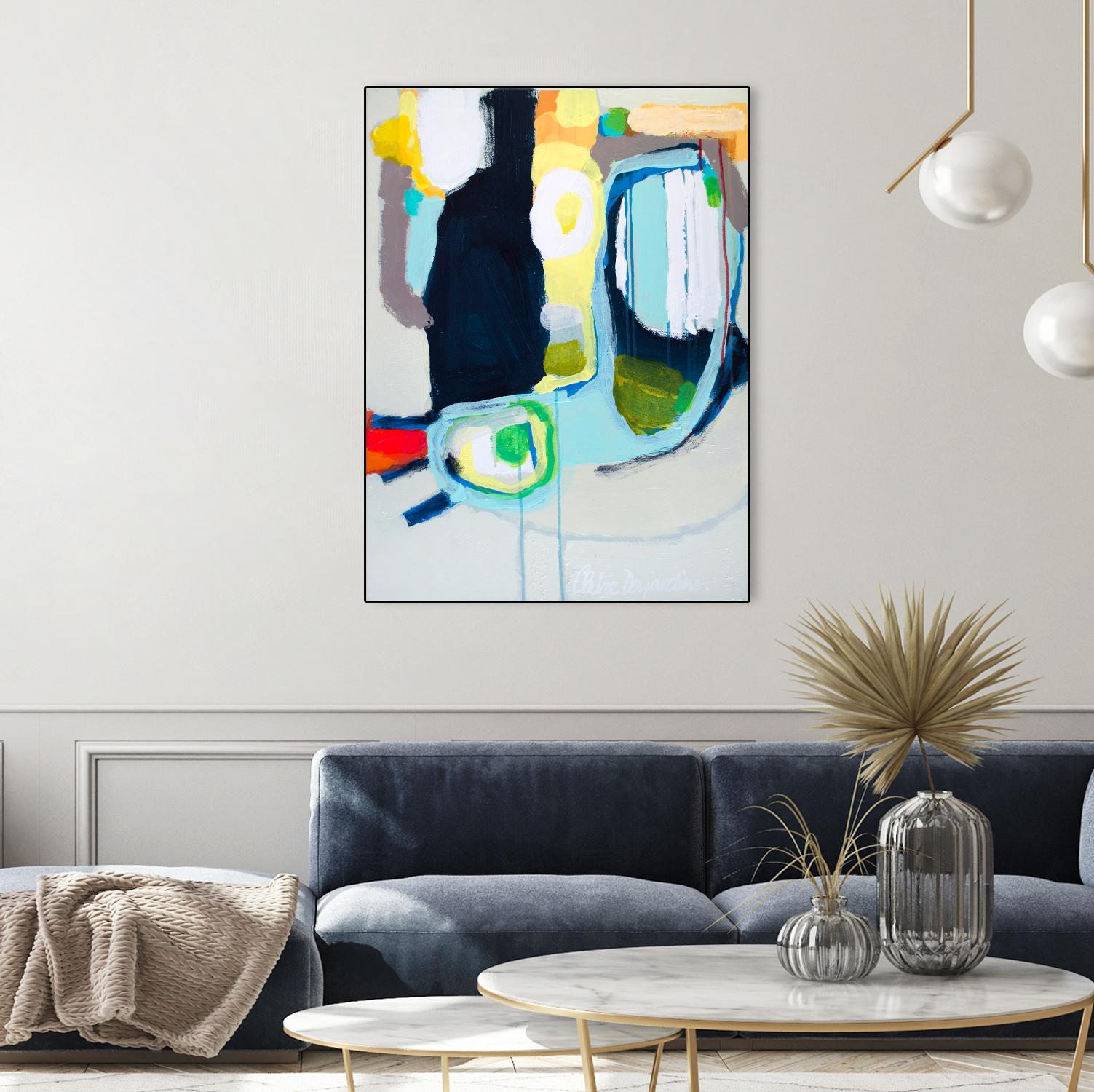 Old Tricks by Claire Desjardins on GIANT ART - yellow abstract