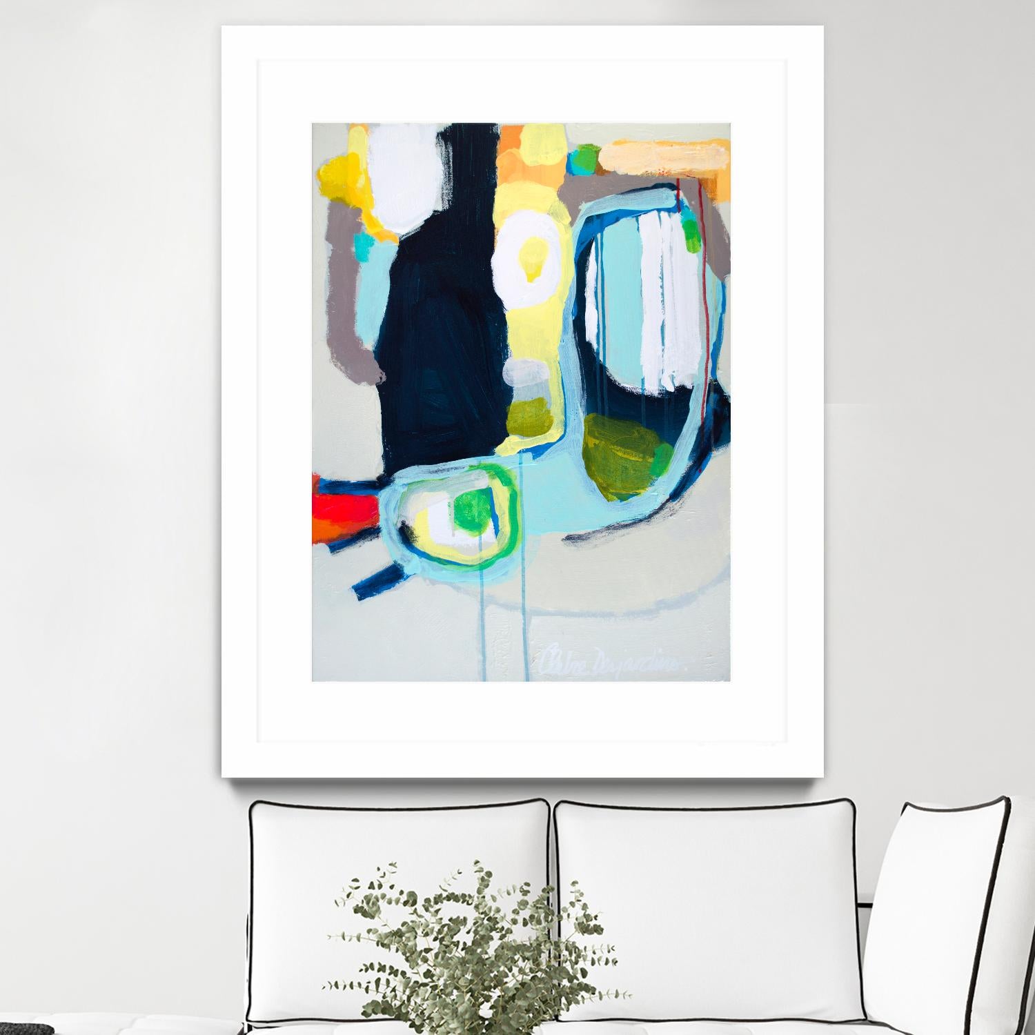 Old Tricks by Claire Desjardins on GIANT ART - yellow abstract