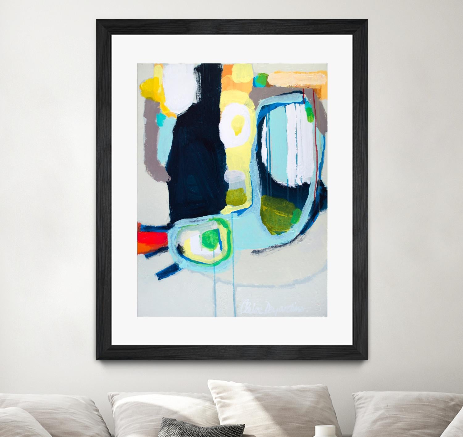 Old Tricks by Claire Desjardins on GIANT ART - yellow abstract