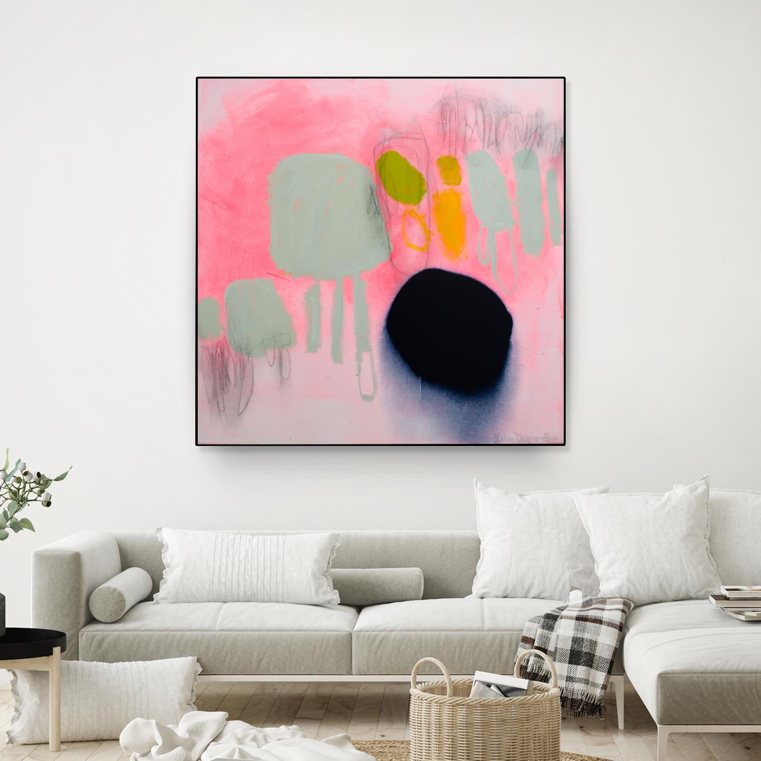 My safe and sound by Claire Desjardins on GIANT ART - pink abstract
