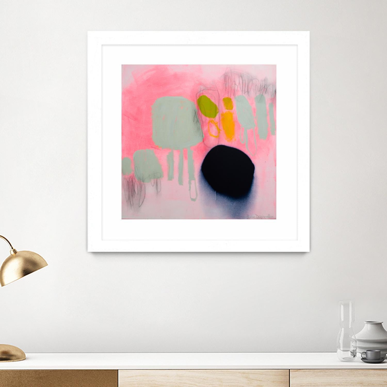 My safe and sound by Claire Desjardins on GIANT ART - pink abstract