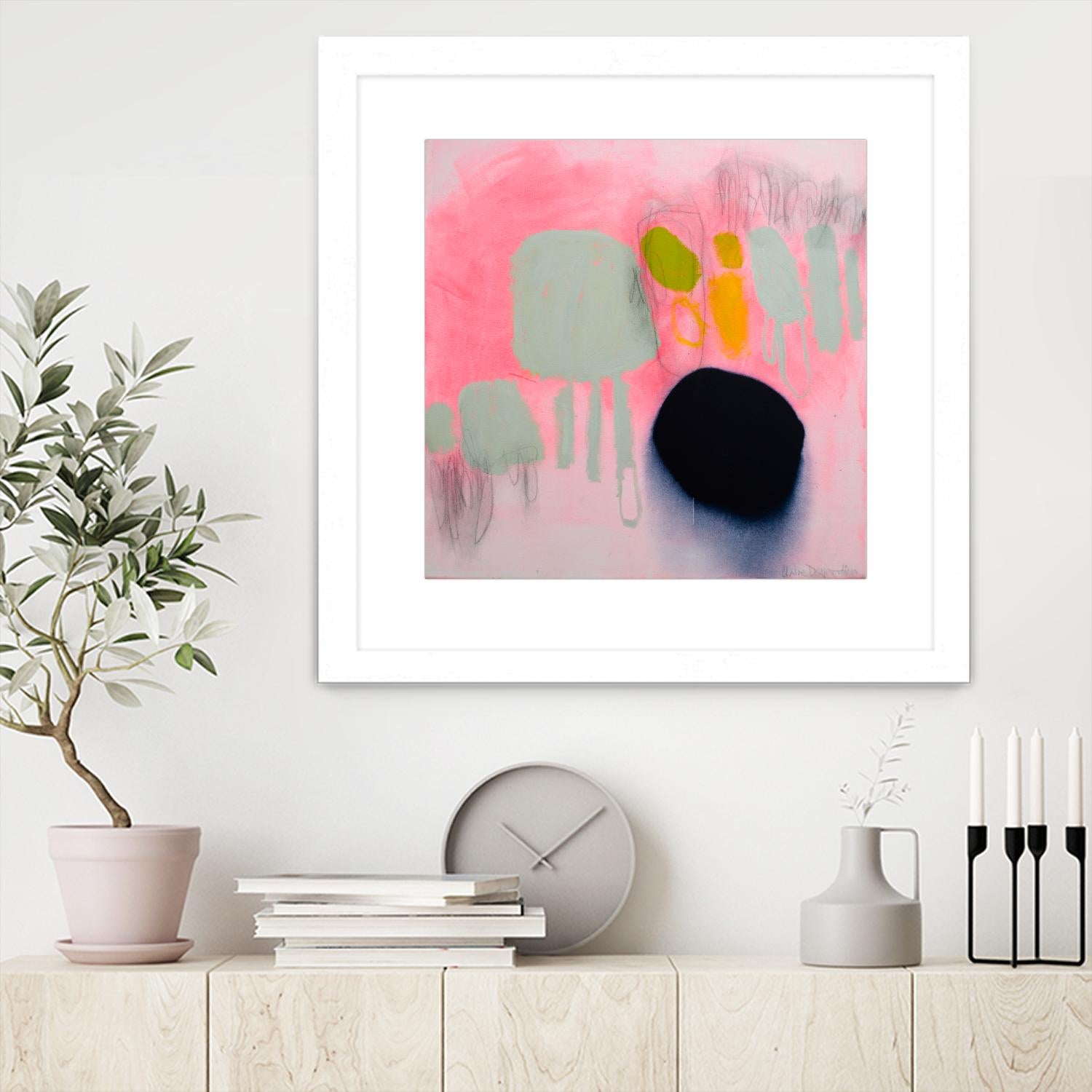 My safe and sound by Claire Desjardins on GIANT ART - pink abstract