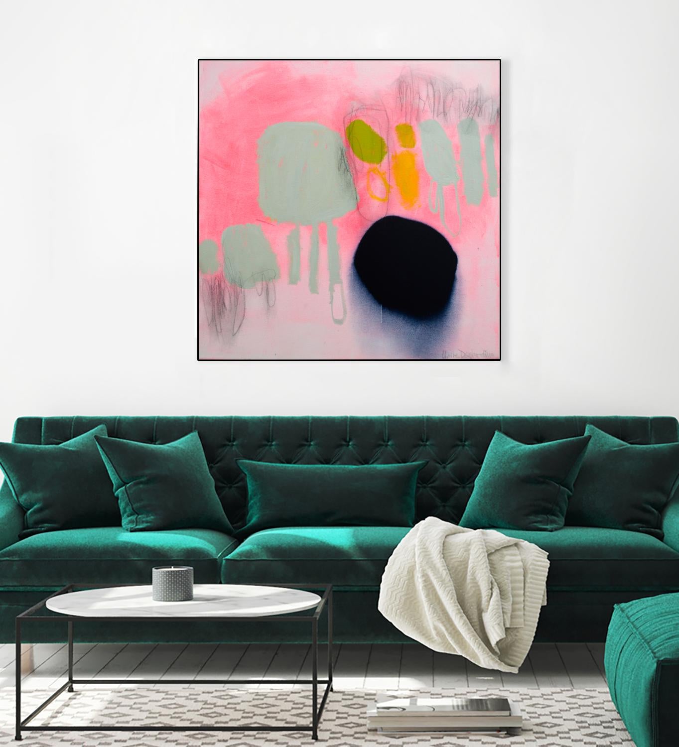 My safe and sound by Claire Desjardins on GIANT ART - pink abstract