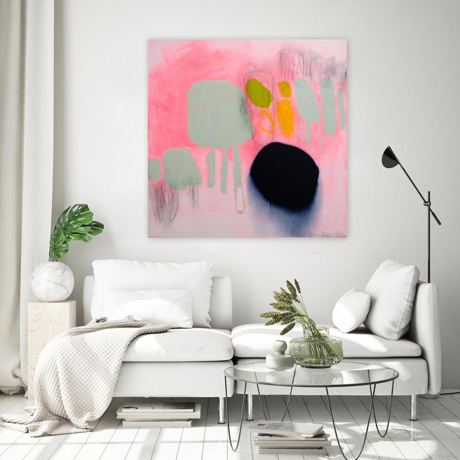 My safe and sound by Claire Desjardins on GIANT ART - pink abstract canadian