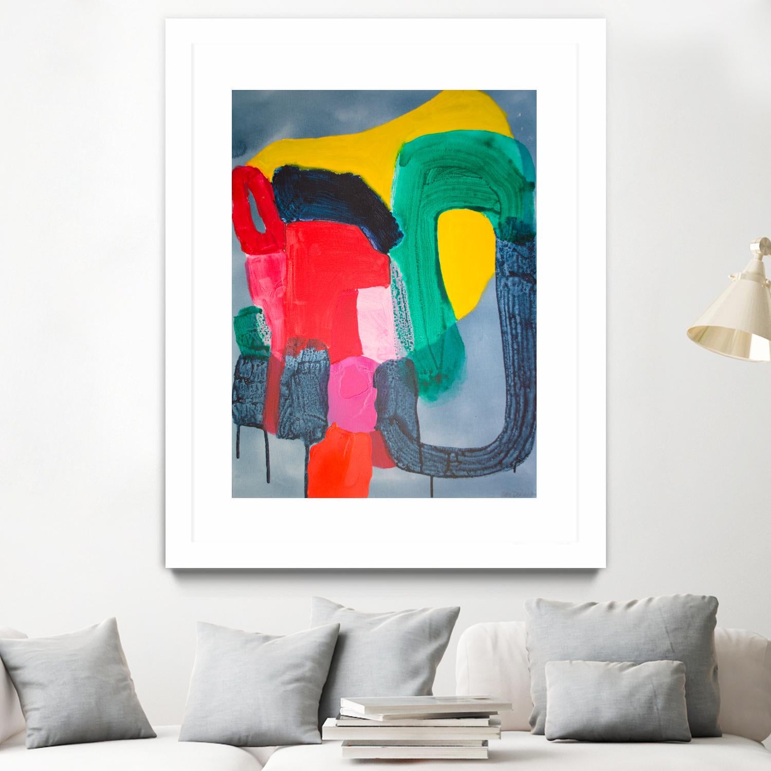 Wish It could be this Easy by Claire Desjardins on GIANT ART - pink abstract canadian