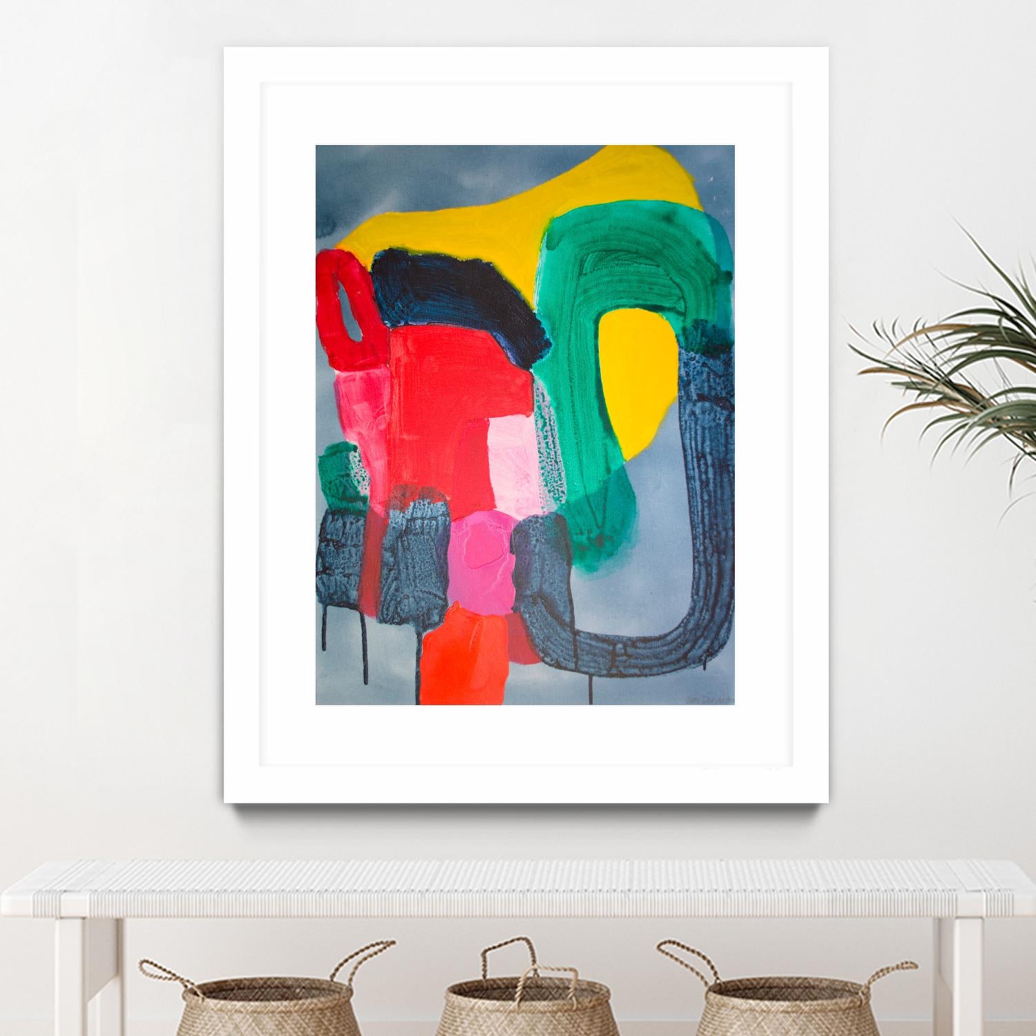 Wish It could be this Easy by Claire Desjardins on GIANT ART - pink abstract canadian