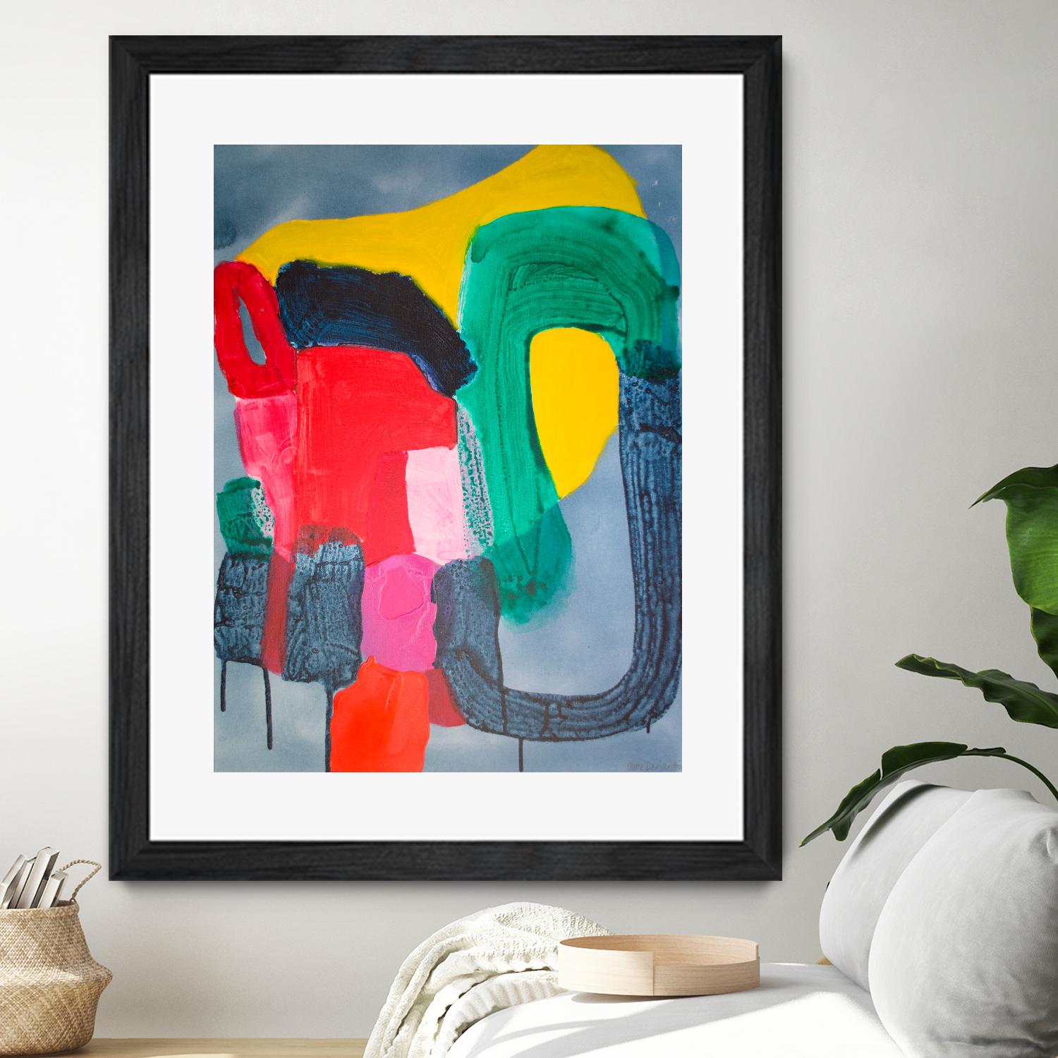 Wish It could be this Easy by Claire Desjardins on GIANT ART - pink abstract canadian