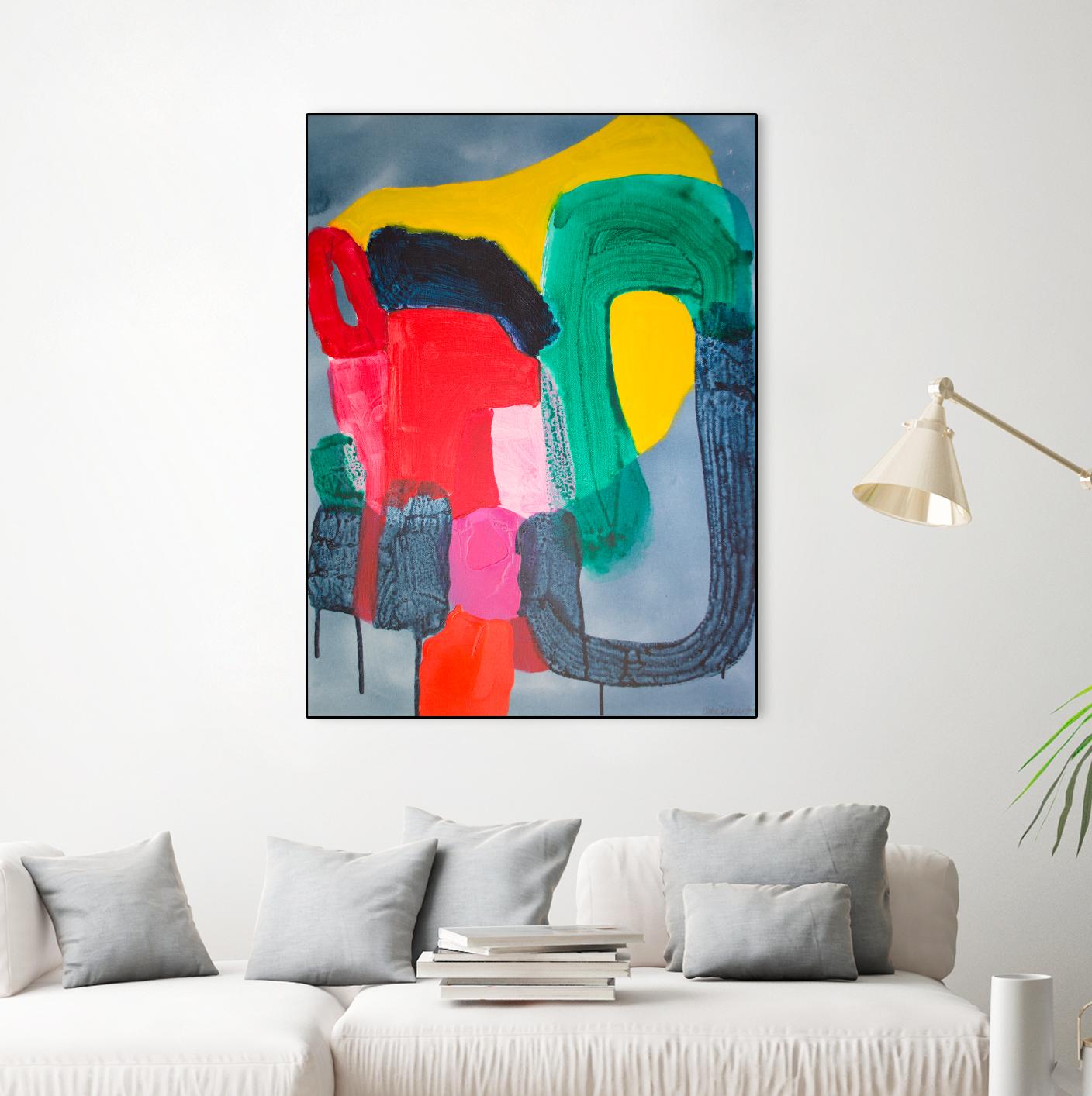 Wish It could be this Easy by Claire Desjardins on GIANT ART - green abstract