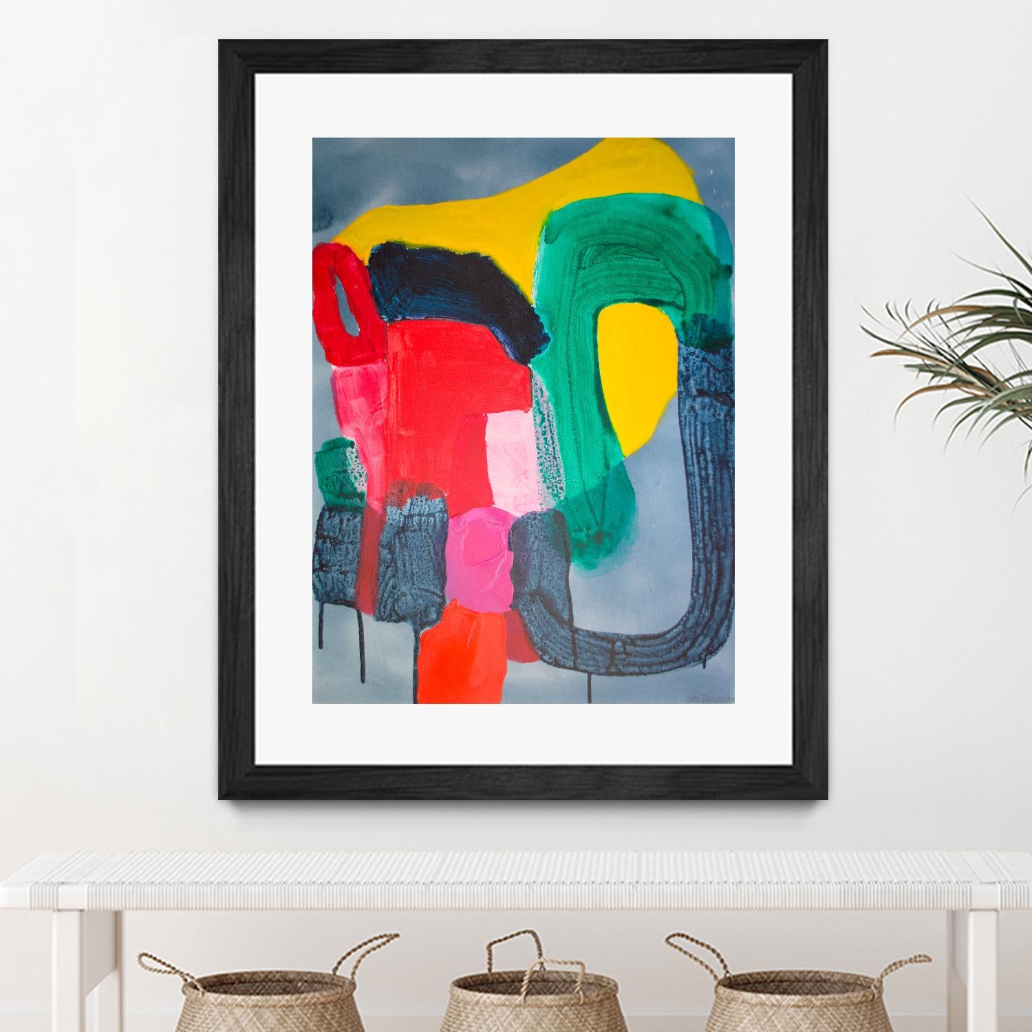 Wish It could be this Easy by Claire Desjardins on GIANT ART - pink abstract canadian