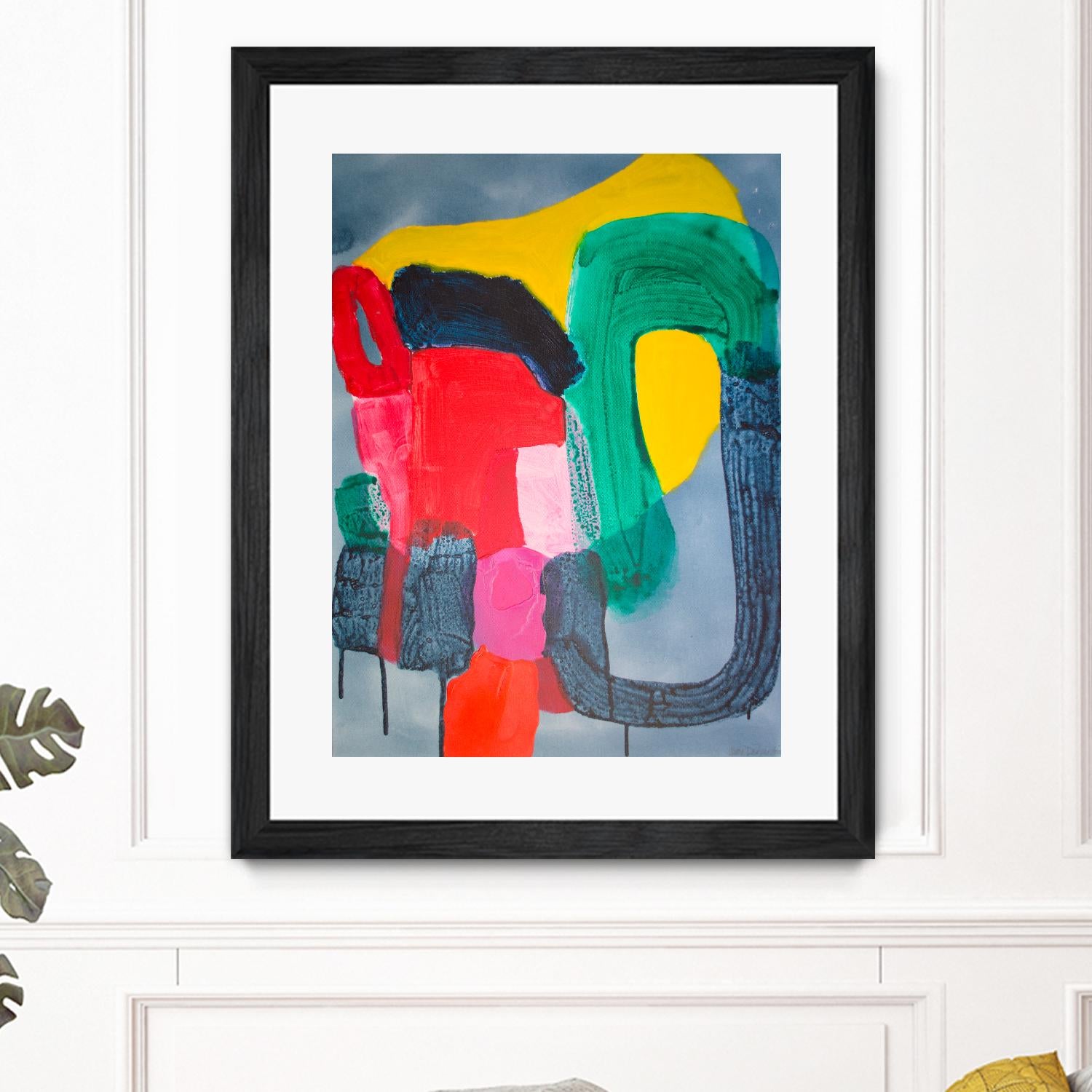 Wish It could be this Easy by Claire Desjardins on GIANT ART - pink abstract canadian