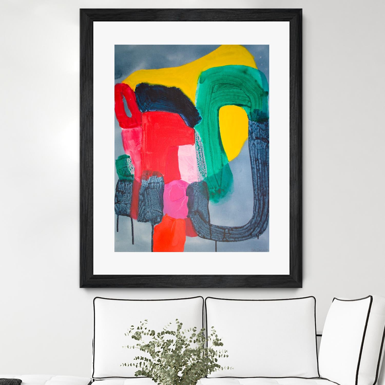 Wish It could be this Easy by Claire Desjardins on GIANT ART - pink abstract canadian