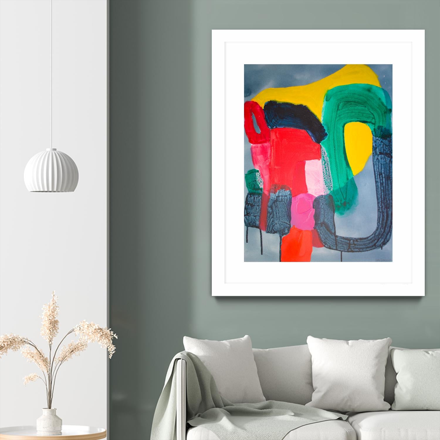 Wish It could be this Easy by Claire Desjardins on GIANT ART - pink abstract canadian