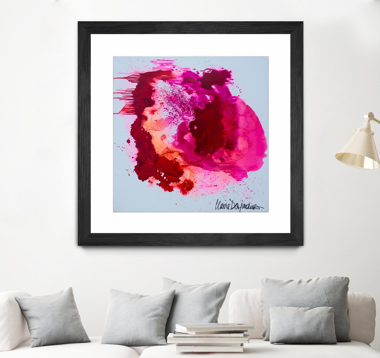 Stop A While by Claire Desjardins on GIANT ART - pink abstract