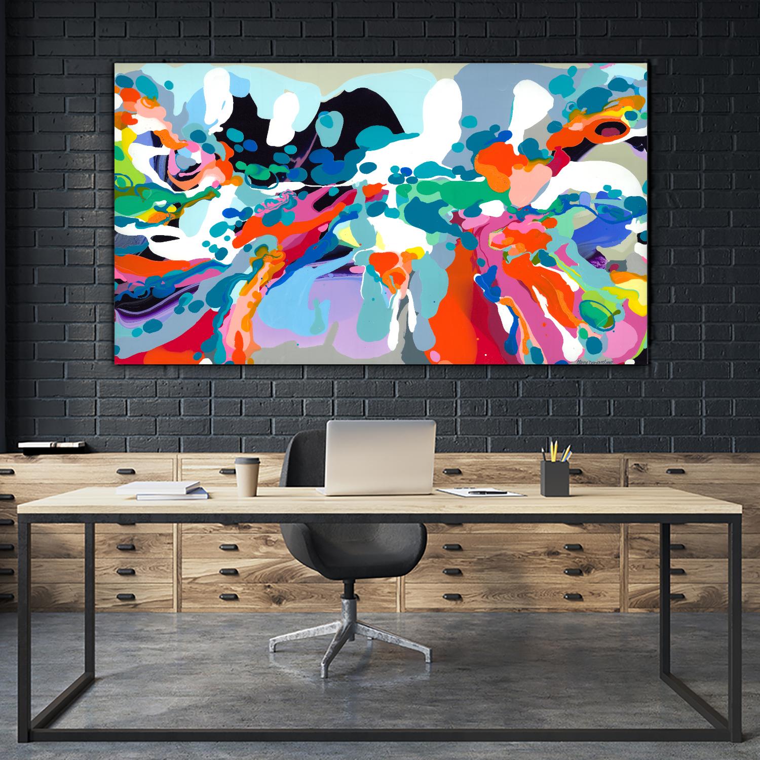 Imagine That by Claire Desjardins on GIANT ART - white abstract