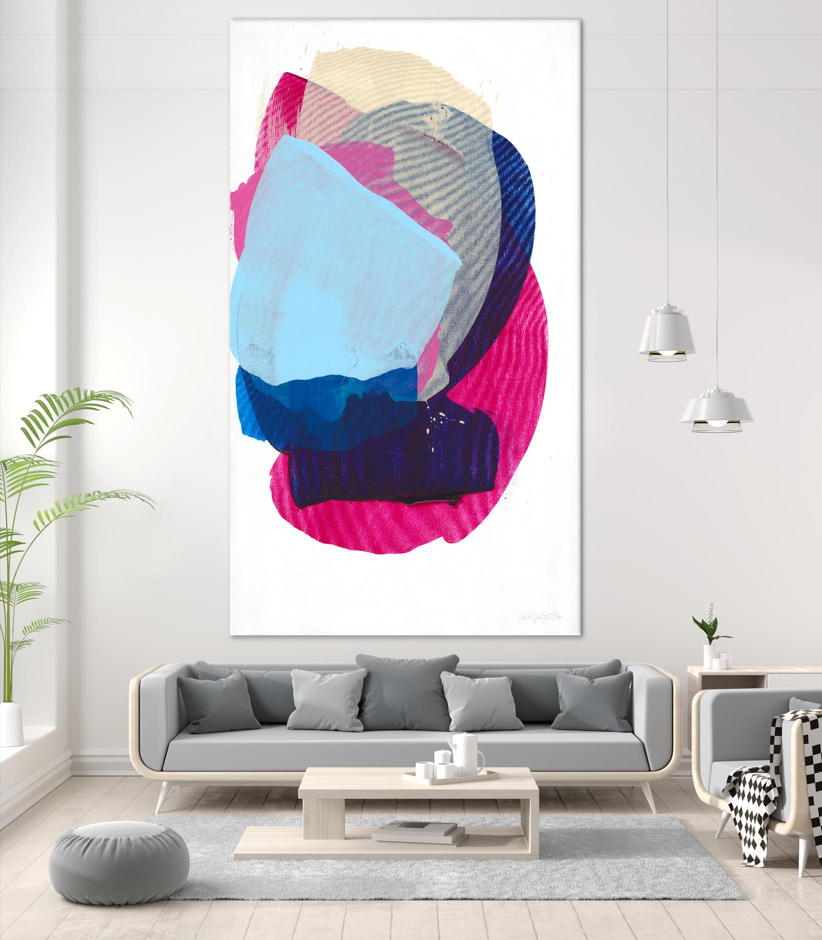 California 04 by Claire Desjardins on GIANT ART - bleu abstract