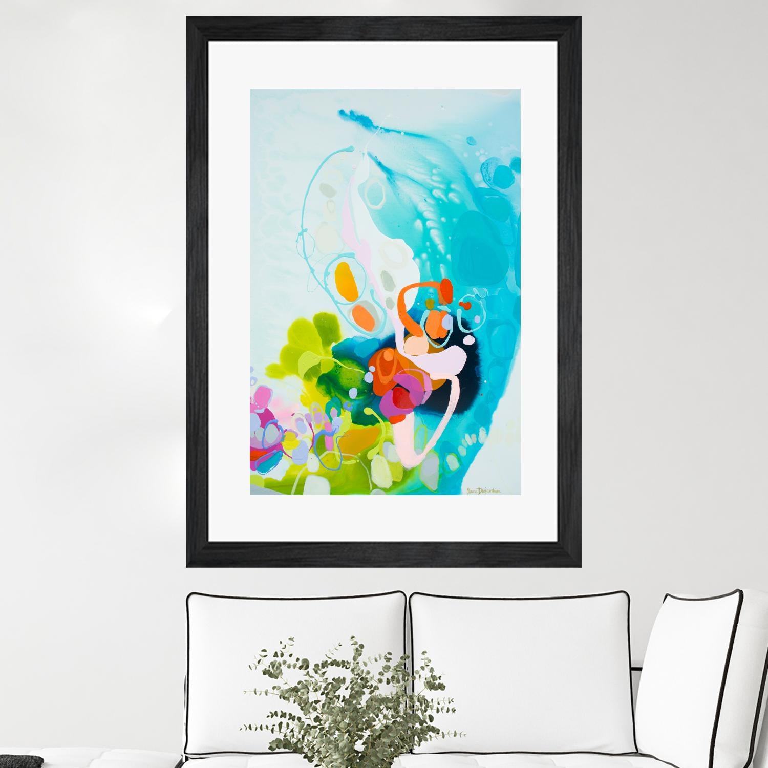 Beneath the Shiny Surface by Claire Desjardins on GIANT ART - orange abstract canadian