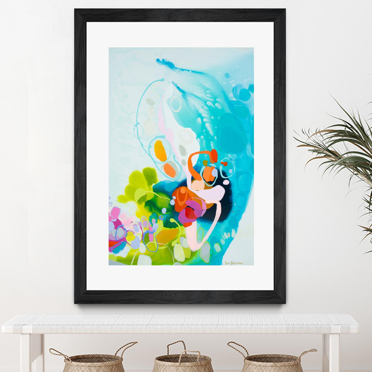 Beneath the Shiny Surface by Claire Desjardins on GIANT ART - orange abstract canadian