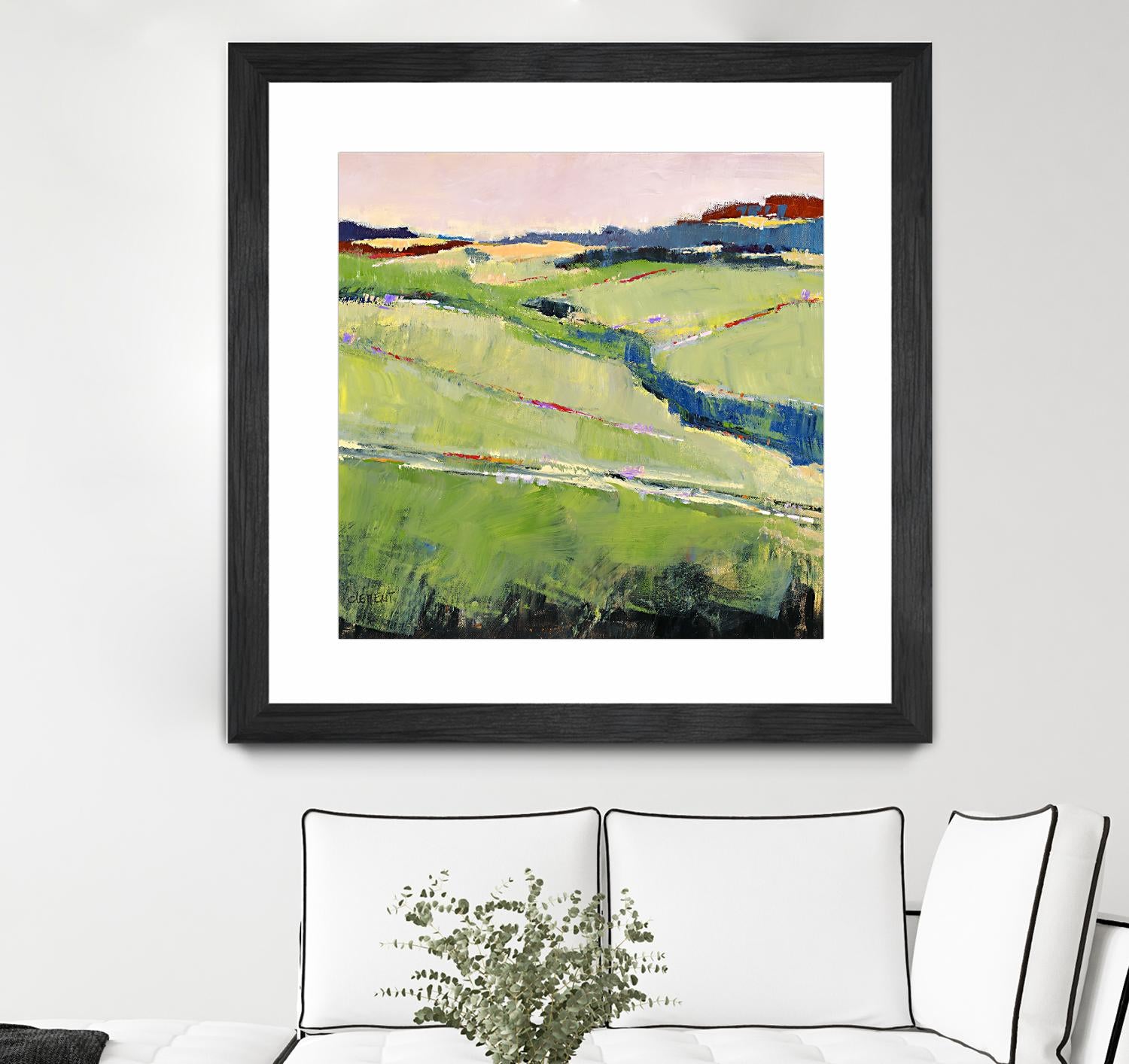 Beautiful Landscape I by Jacques Clement on GIANT ART - green landscape artistes du québec