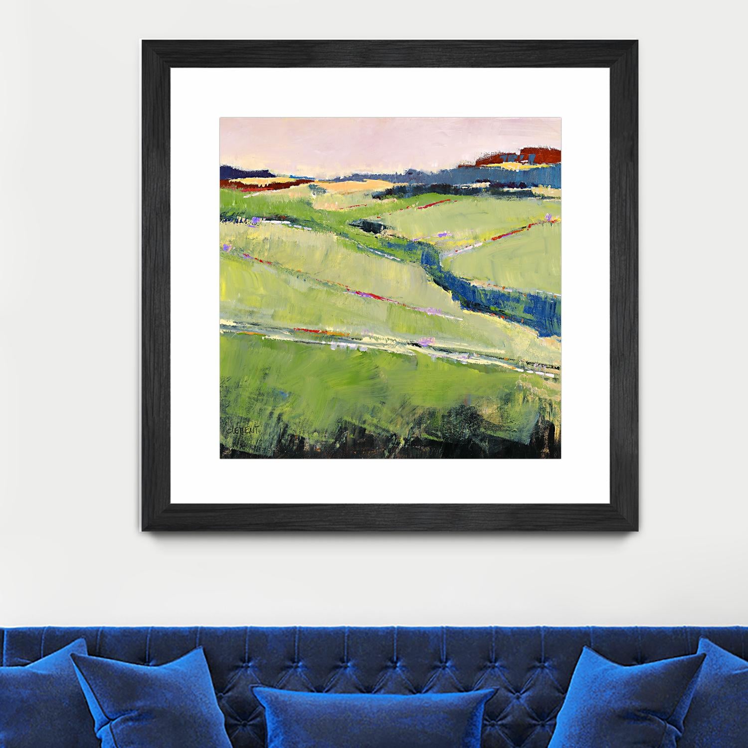 Beautiful Landscape I by Jacques Clement on GIANT ART - green landscape artistes du québec