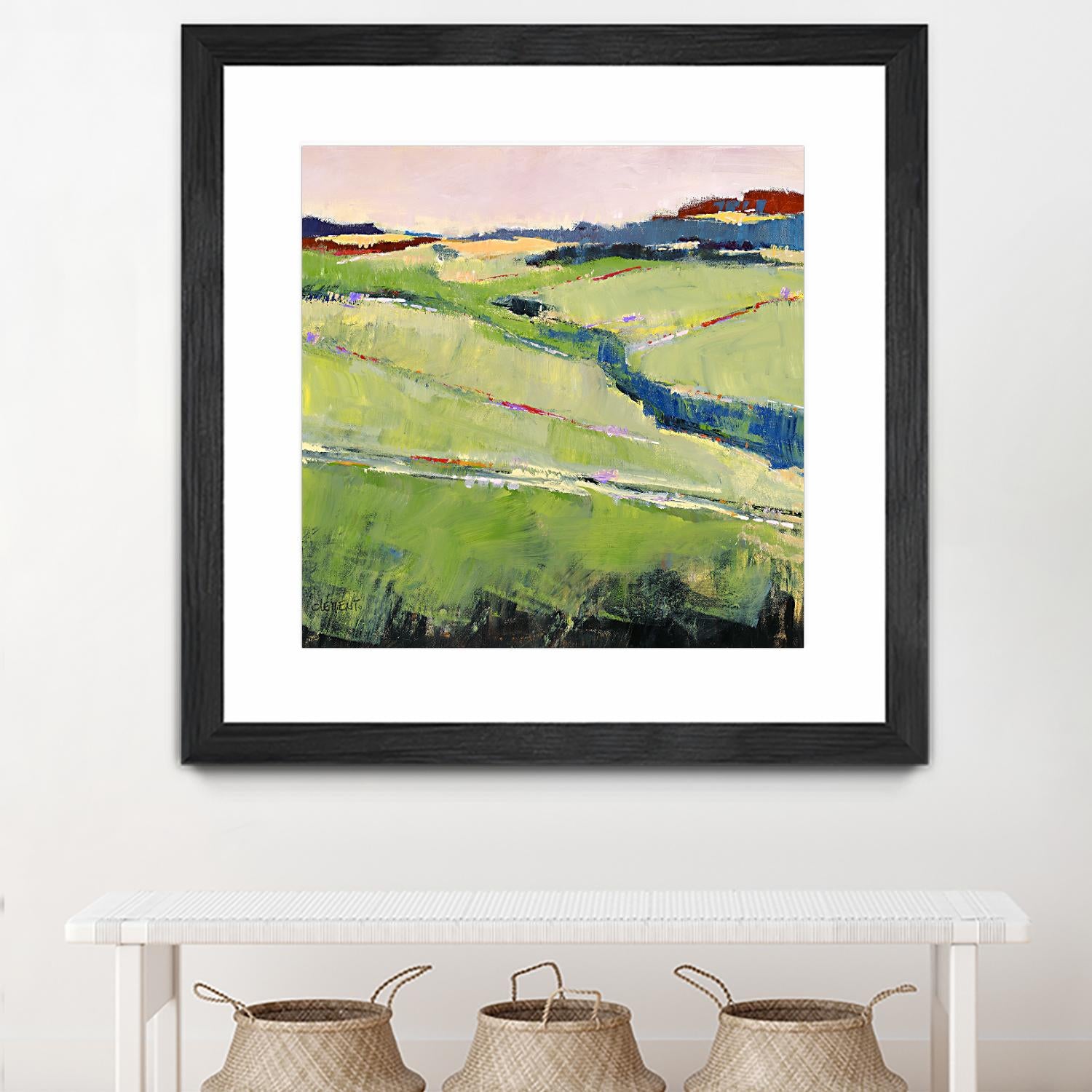 Beautiful Landscape I by Jacques Clement on GIANT ART - green landscape artistes du québec