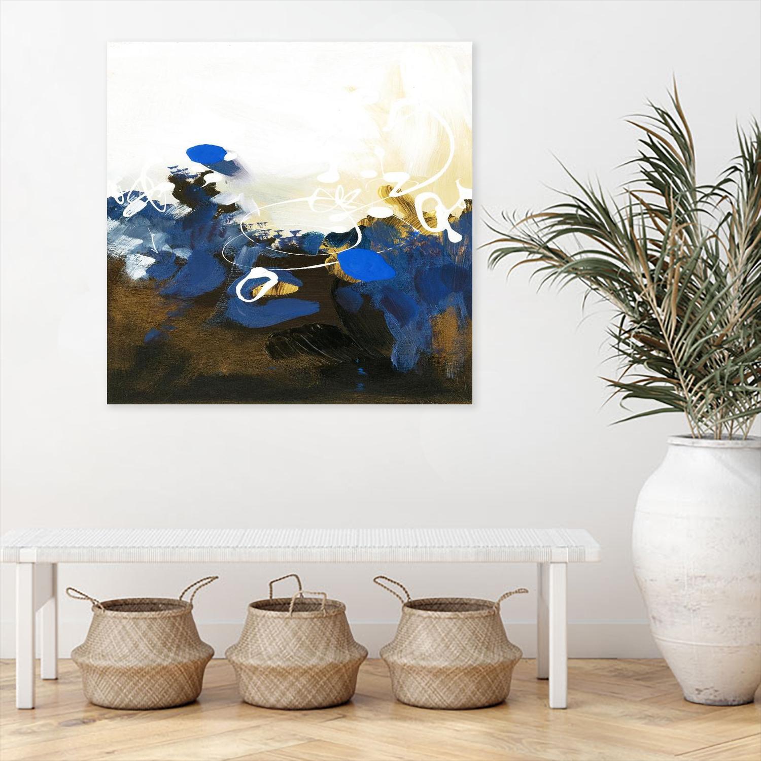 Blue Abstract by Meejlau on GIANT ART - blue abstract artistes du québec