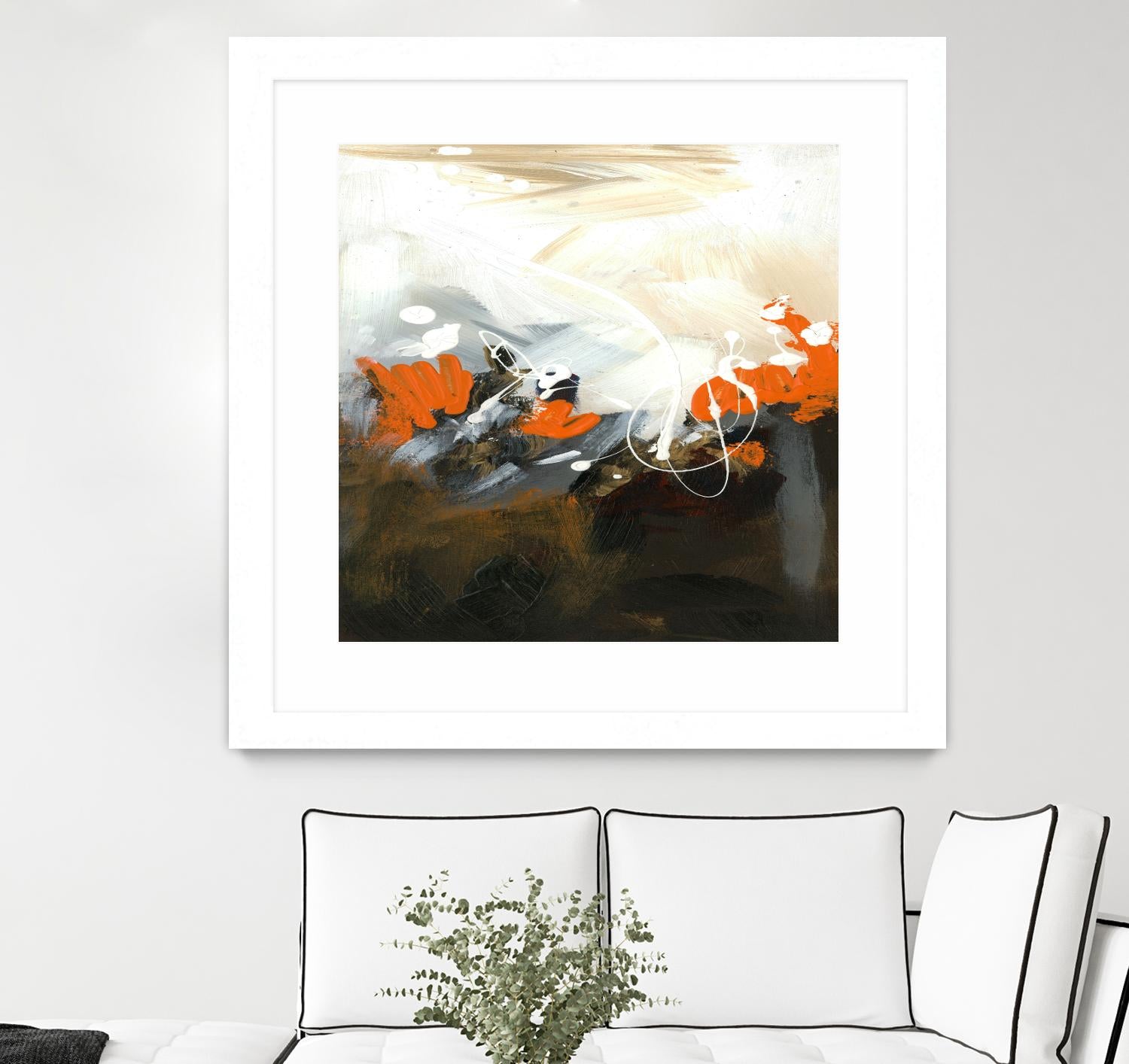 Orange Abstract by Meejlau on GIANT ART - orange abstract