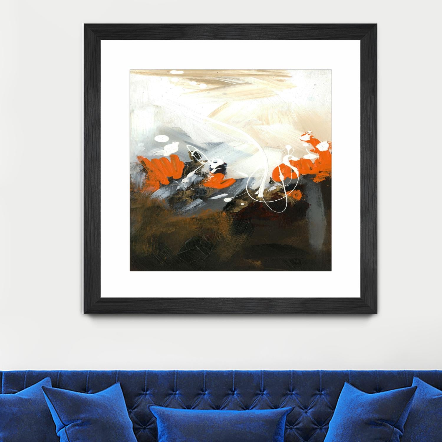 Orange Abstract by Meejlau on GIANT ART - orange abstract