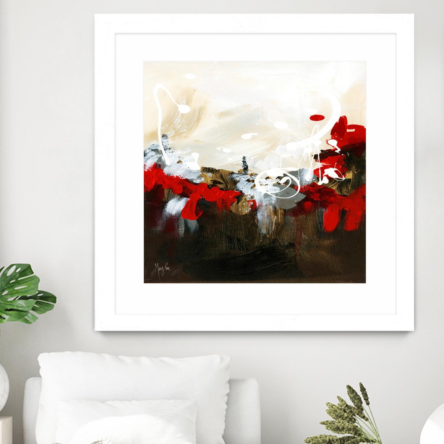 Red Abstract by Meejlau on GIANT ART - red abstract