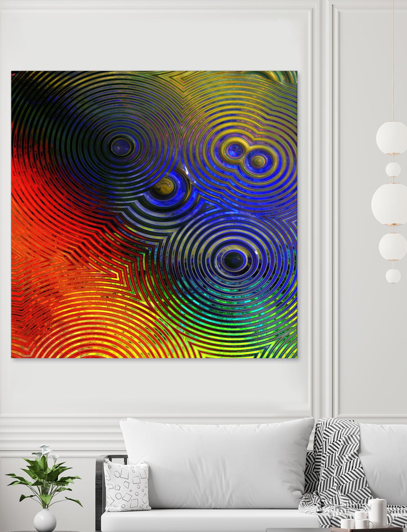 Colorful Abstract I by Jean-François Dupuis on GIANT ART - blue abstract