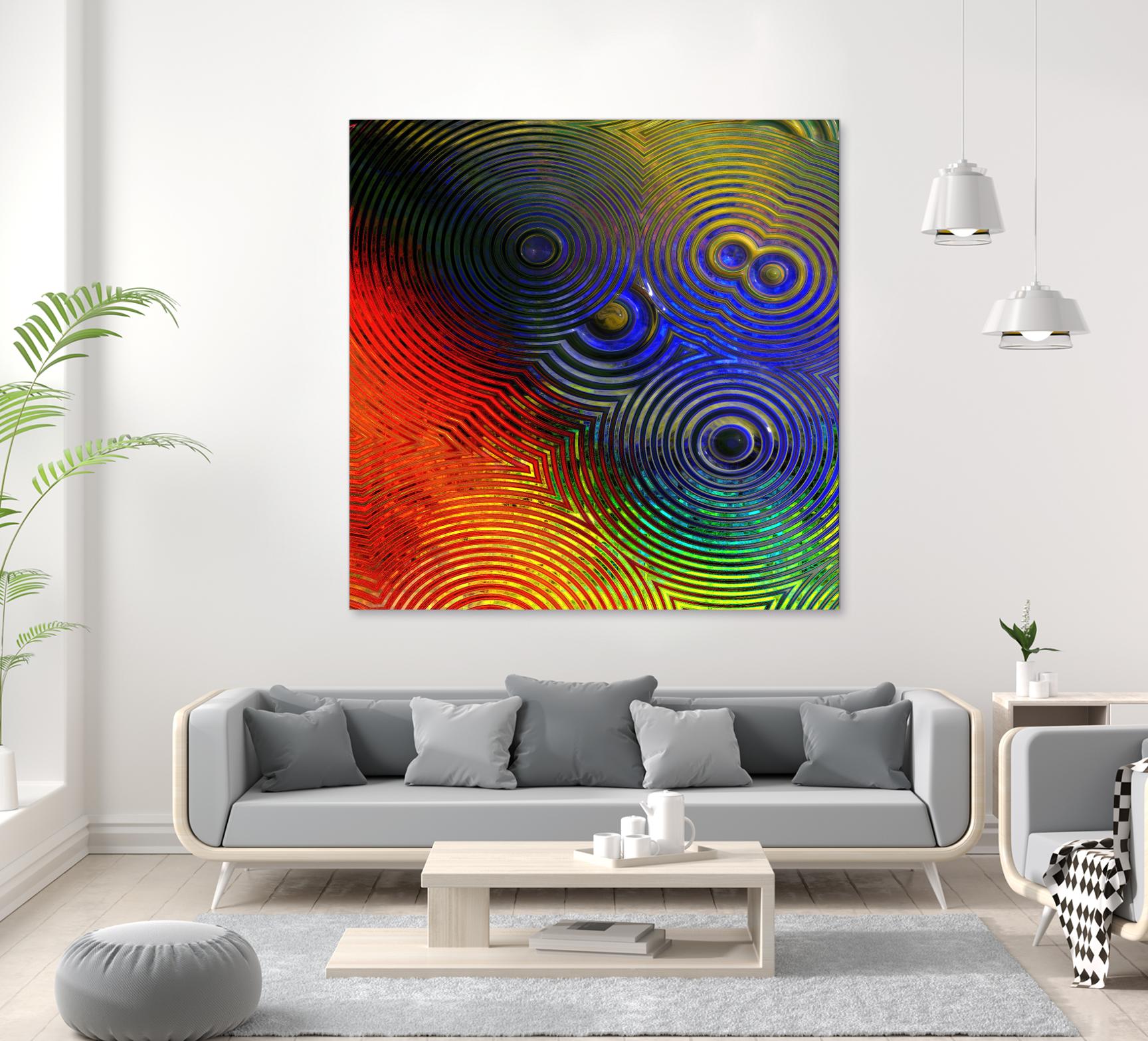 Colorful Abstract I by Jean-François Dupuis on GIANT ART - blue abstract