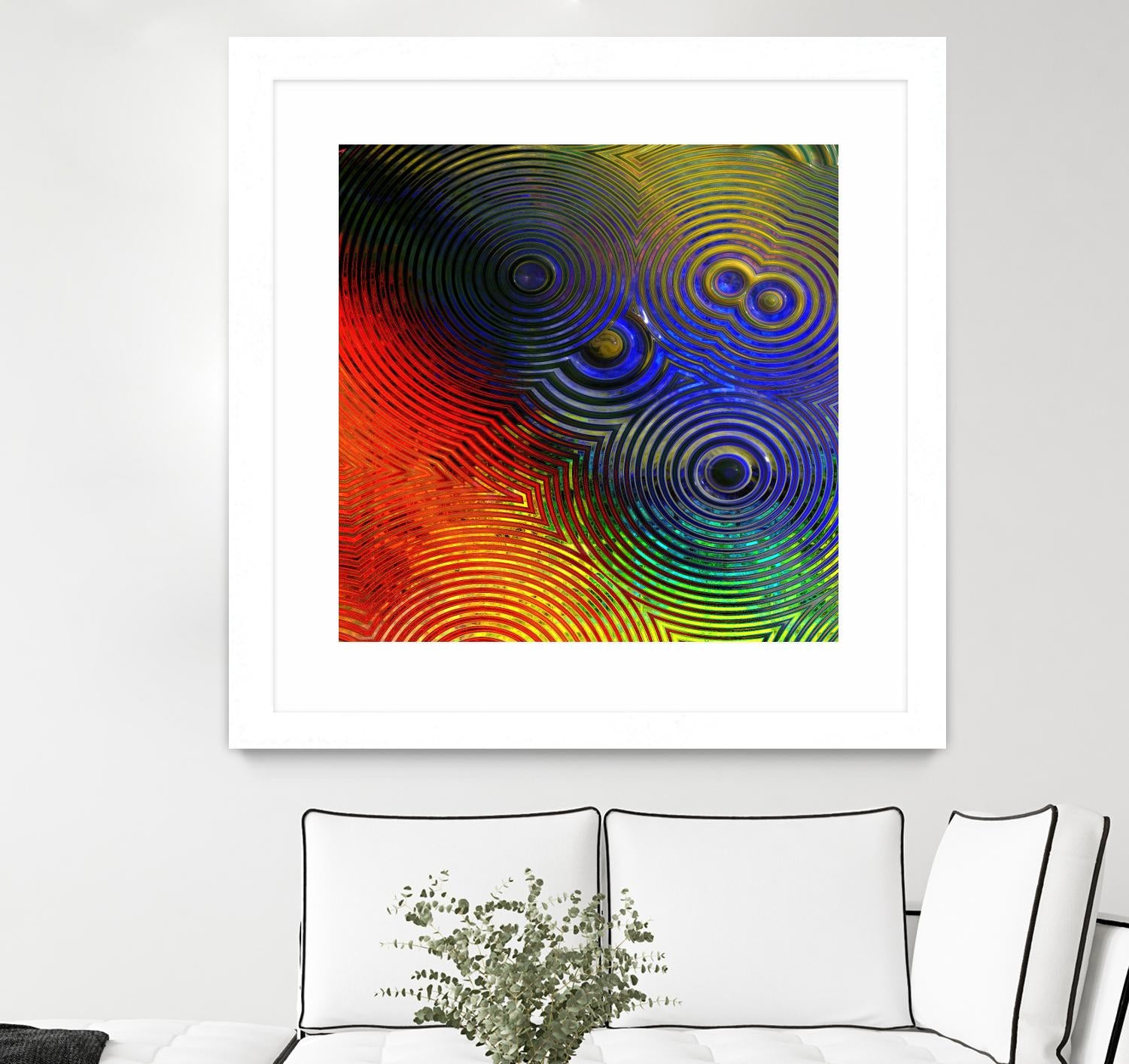 Colorful Abstract I by Jean-François Dupuis on GIANT ART - blue abstract