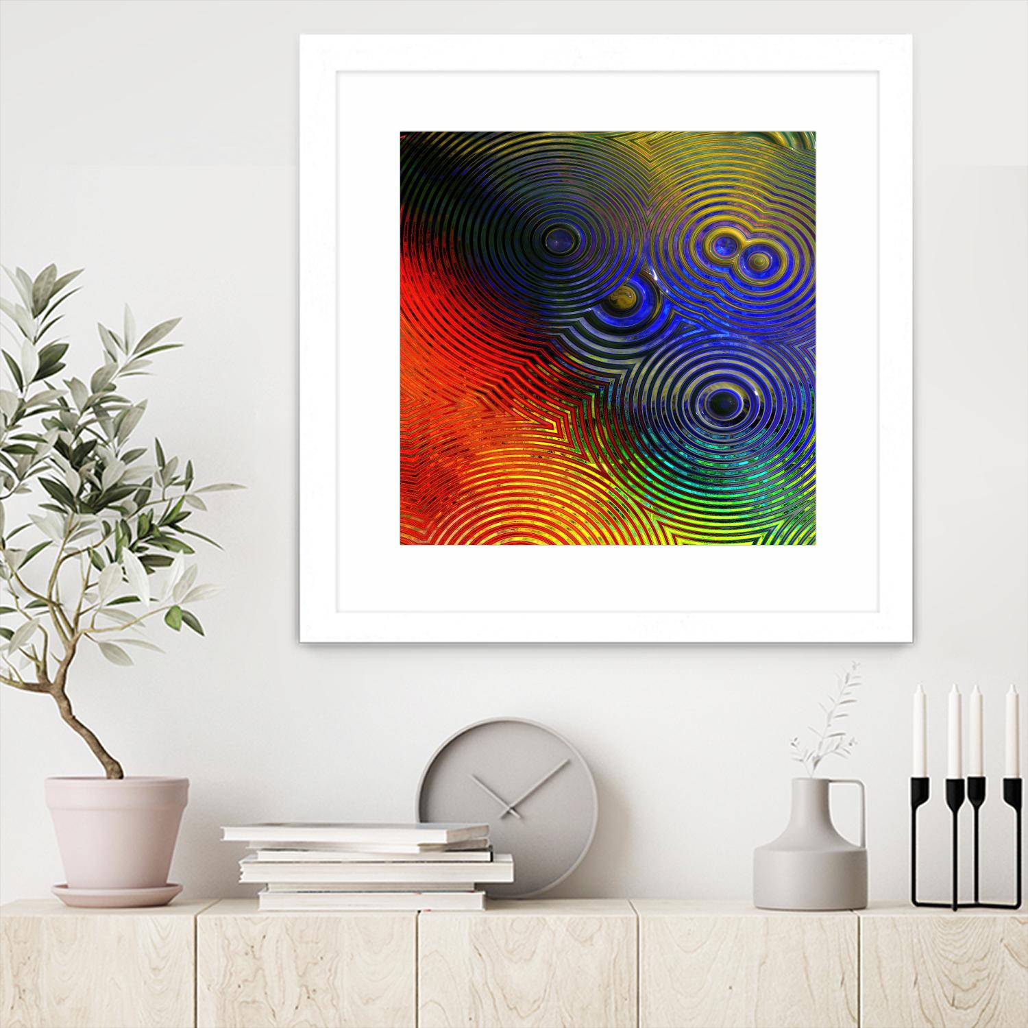 Colorful Abstract I by Jean-François Dupuis on GIANT ART - blue abstract