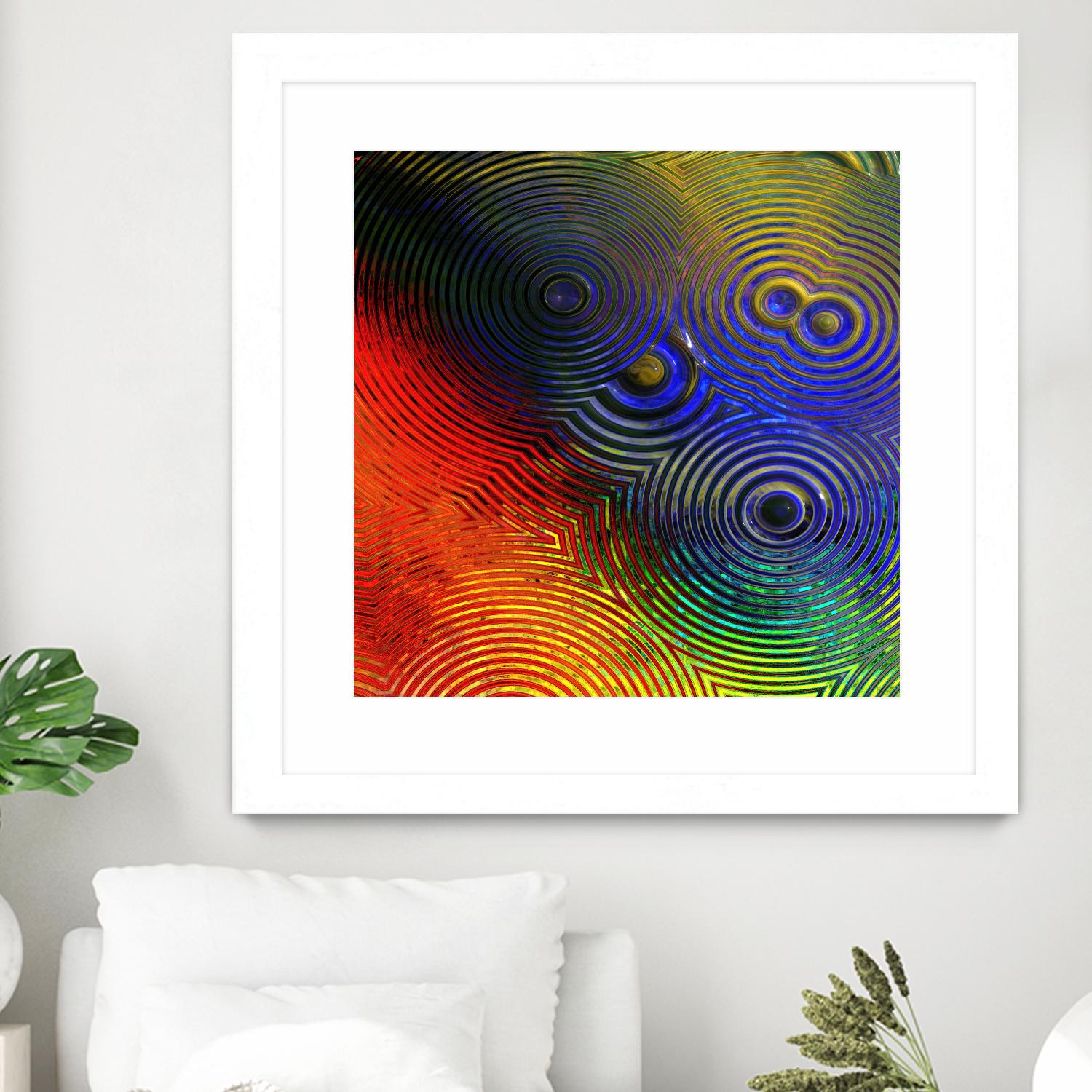 Colorful Abstract I by Jean-François Dupuis on GIANT ART - blue abstract