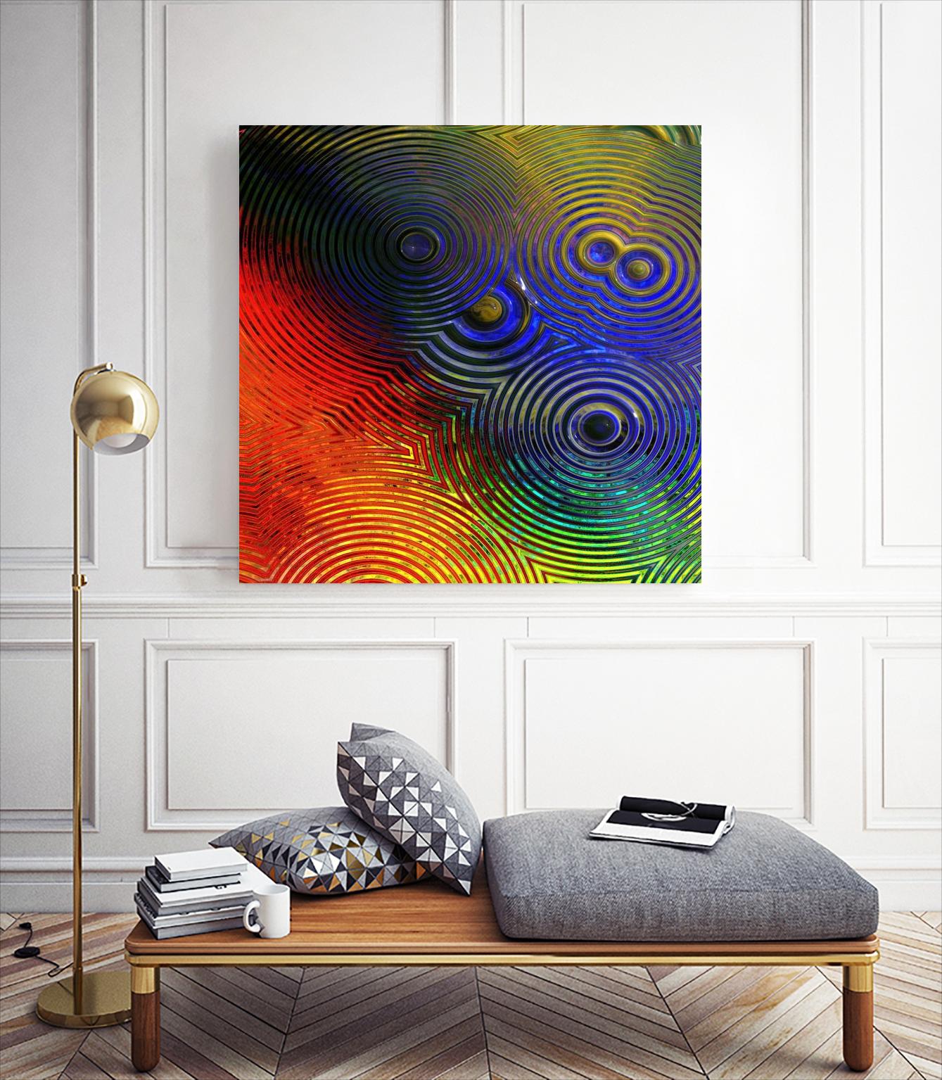 Colorful Abstract I by Jean-François Dupuis on GIANT ART - red digital