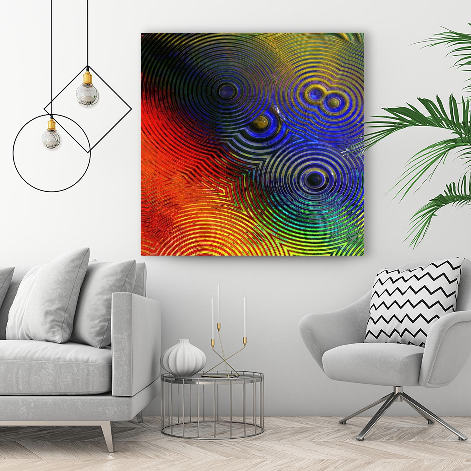 Colorful Abstract I by Jean-François Dupuis on GIANT ART - red digital