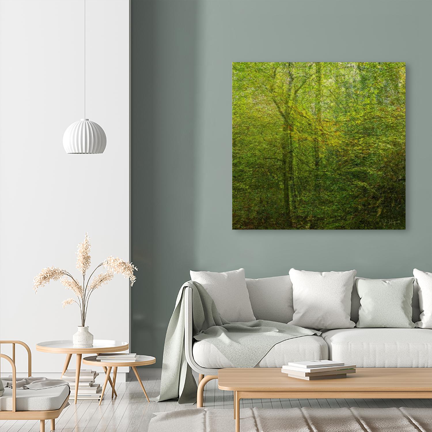 Natural Look VI by Jean-François Dupuis on GIANT ART - green landscape forêt