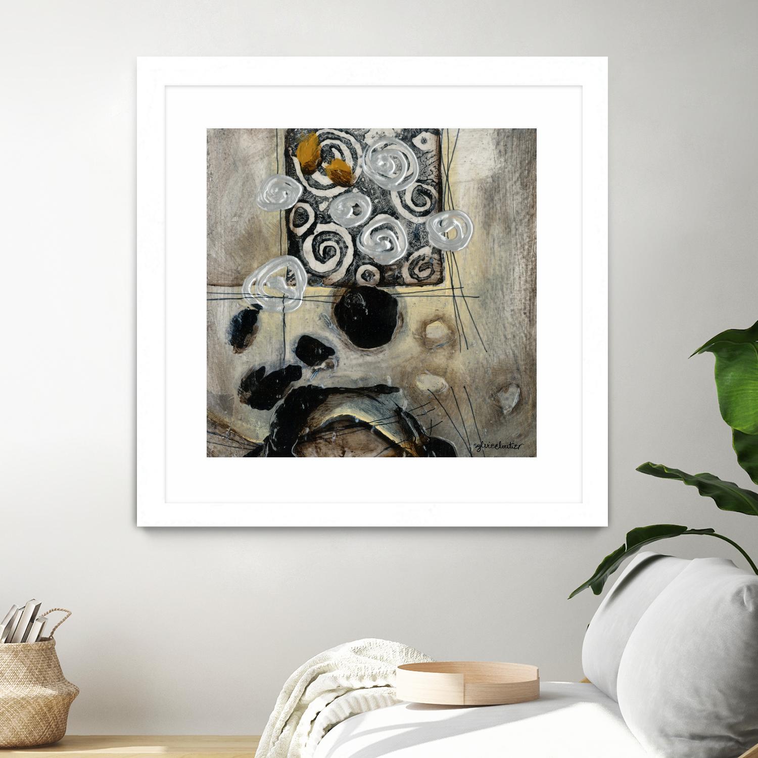 Signe de terre 3 (Détail 2) by Sylvie Cloutier on GIANT ART - grey abstract