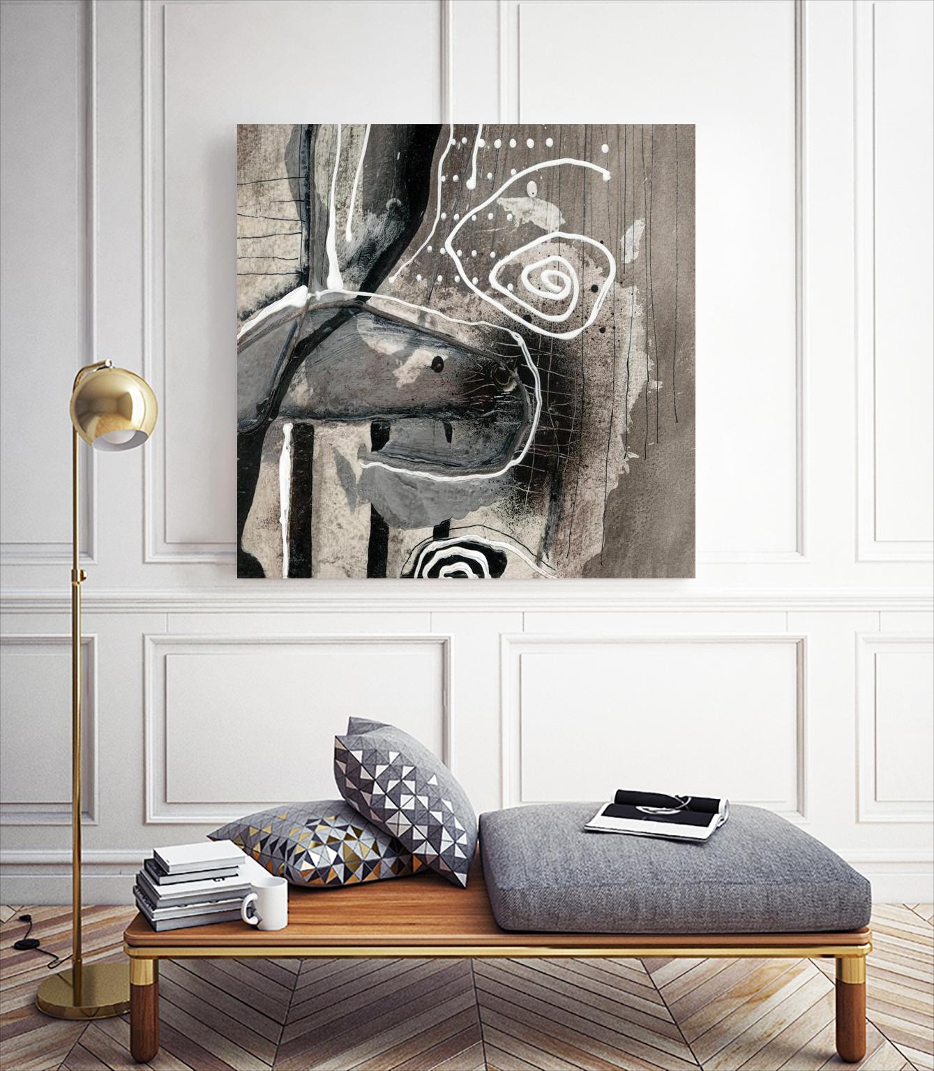 Fatalité (Détail 3) by Sylvie Cloutier on GIANT ART - white abstract