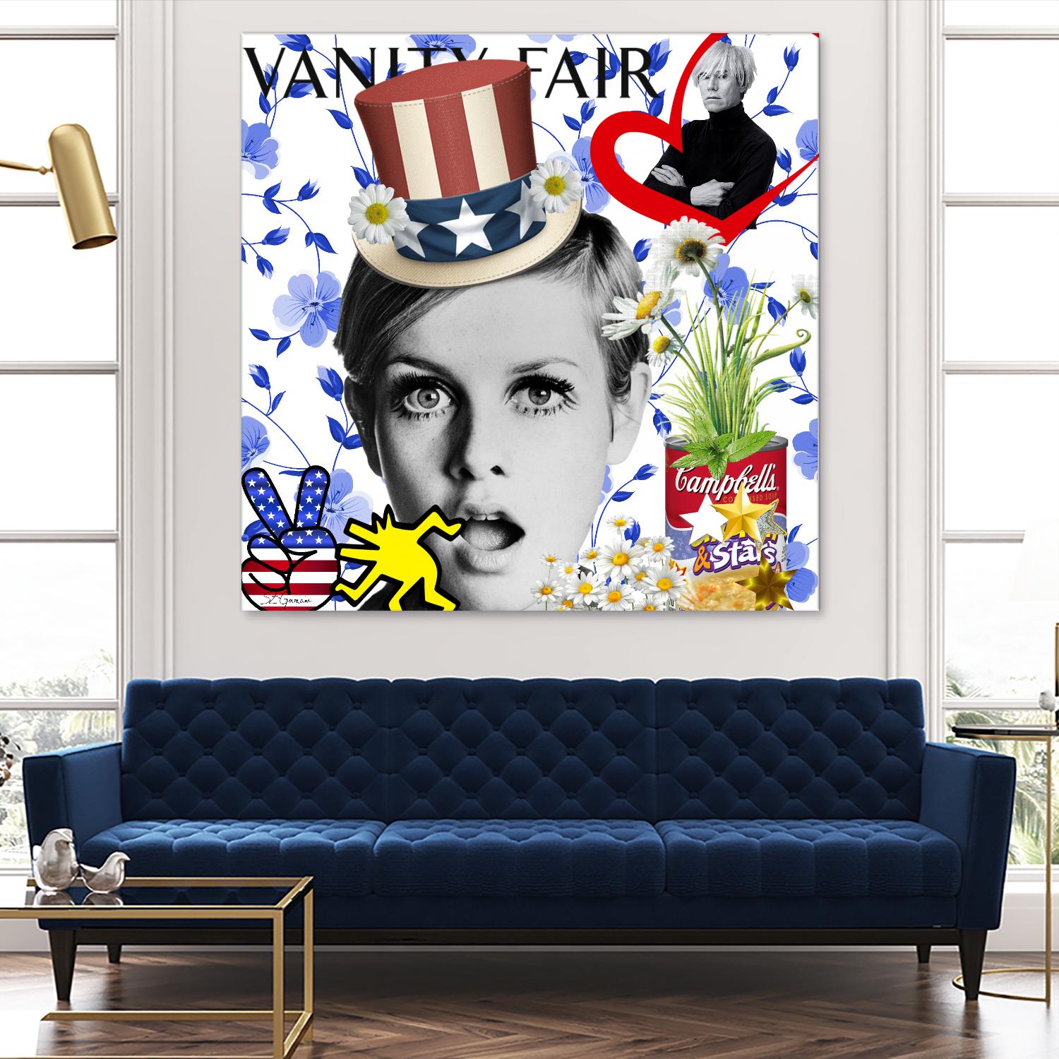 America by Carole  St-Germain on GIANT ART - red pop america