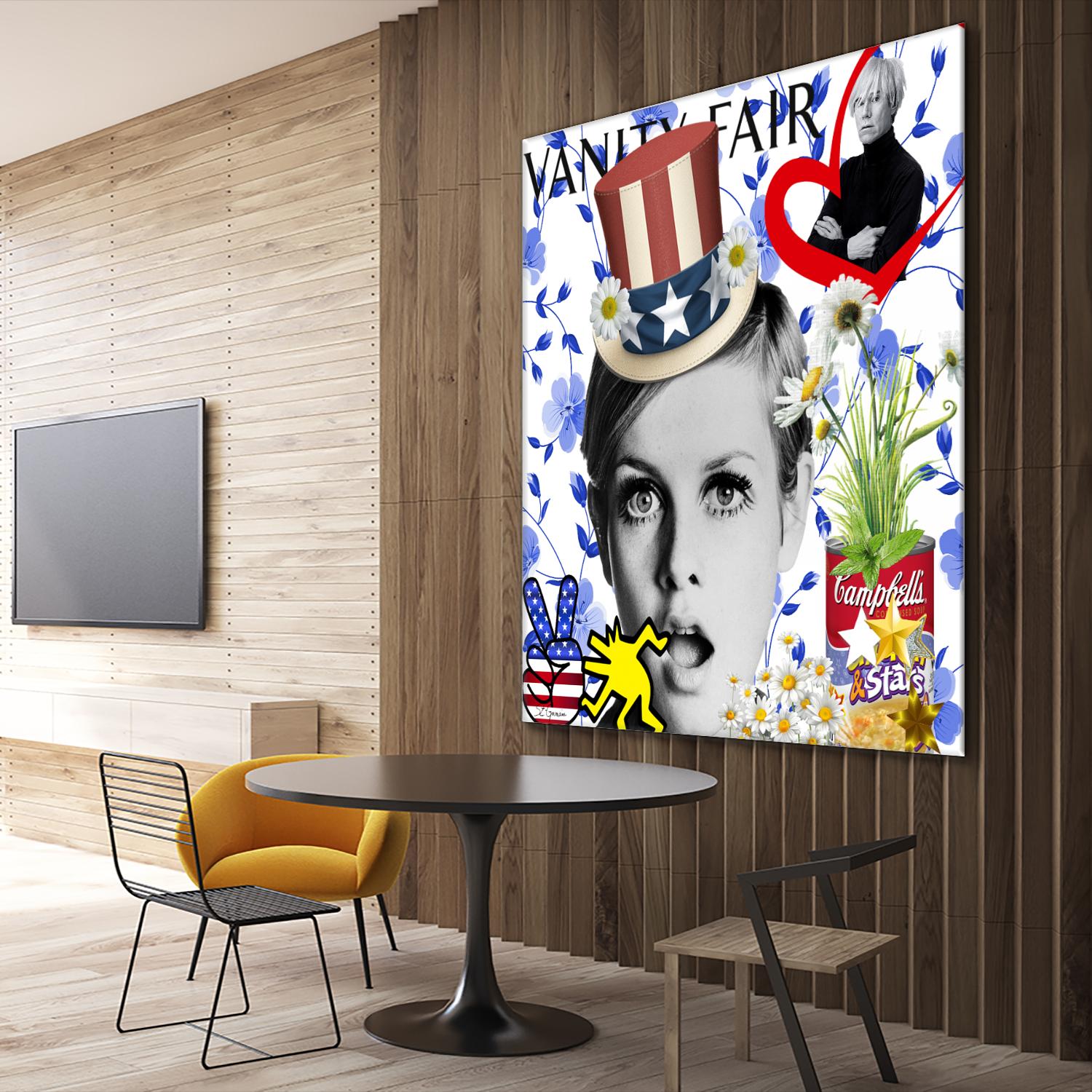 America by Carole  St-Germain on GIANT ART - red pop america