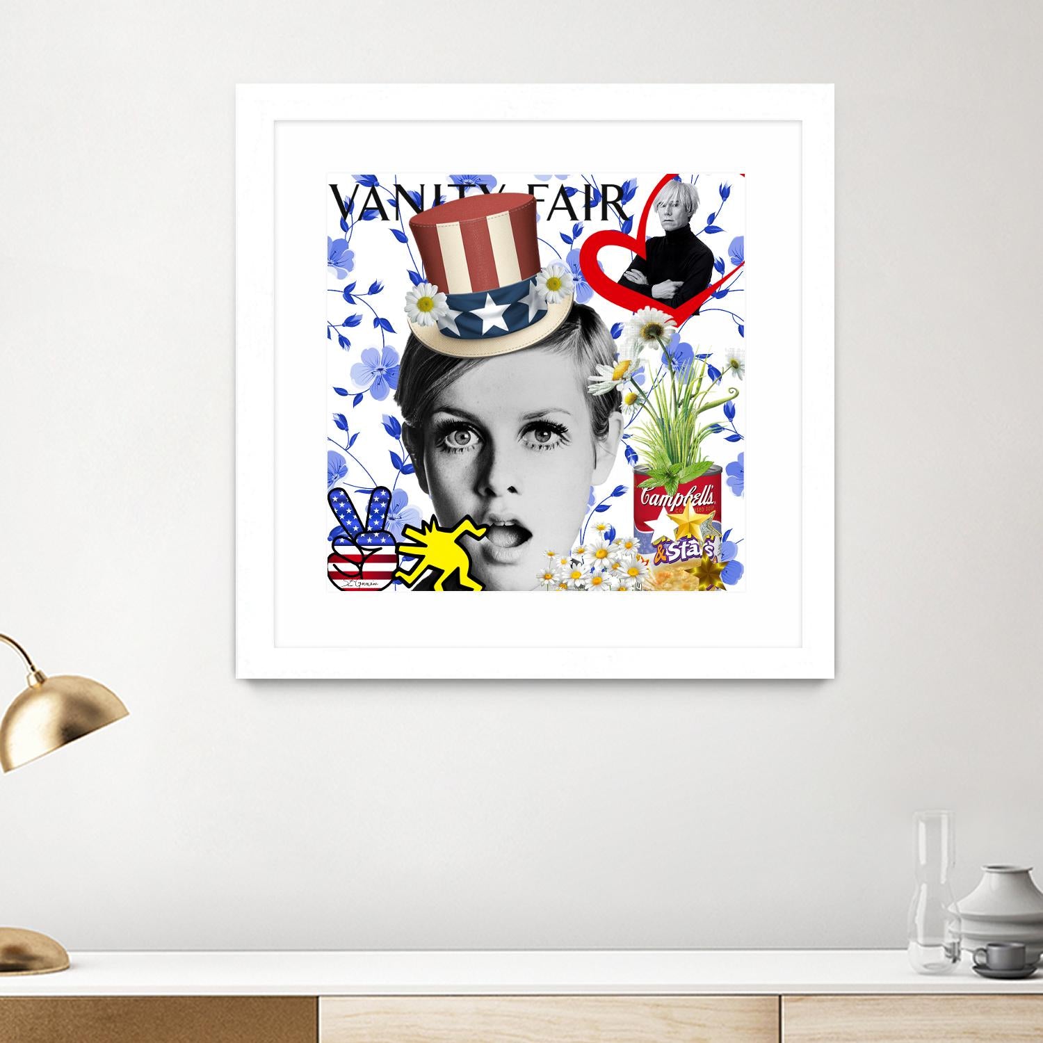 America by Carole  St-Germain on GIANT ART - red pop america