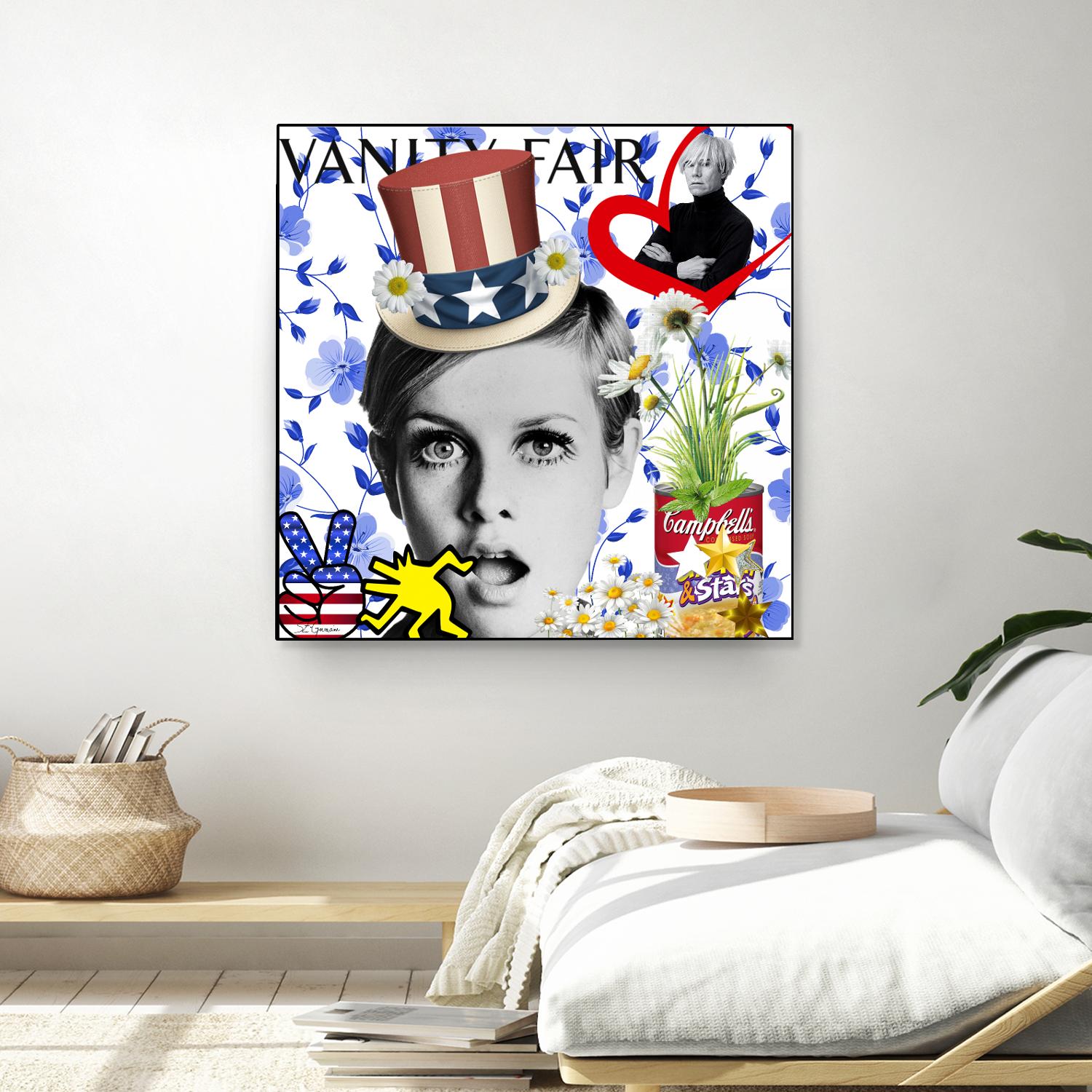 America by Carole  St-Germain on GIANT ART - red pop america