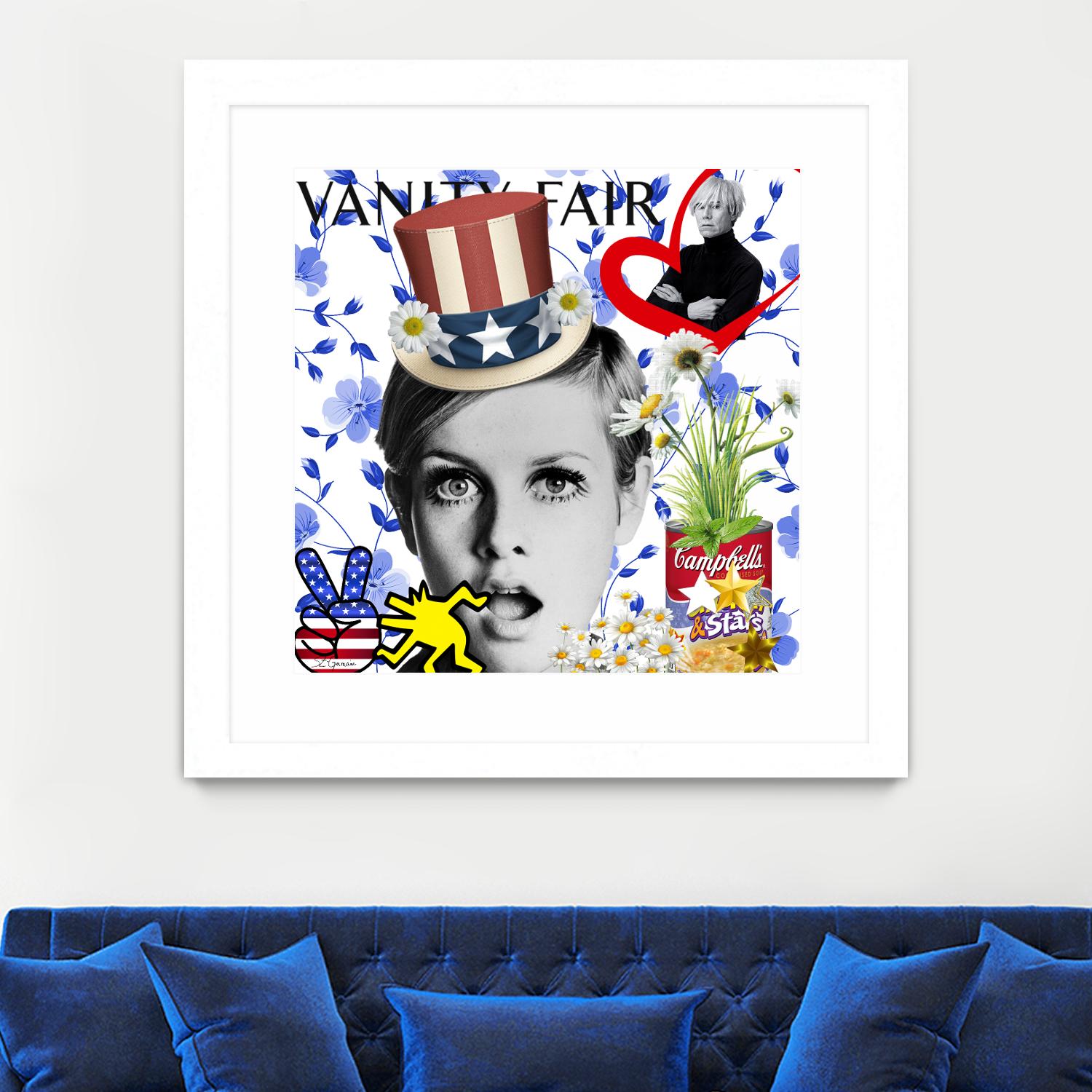 America by Carole  St-Germain on GIANT ART - red pop america